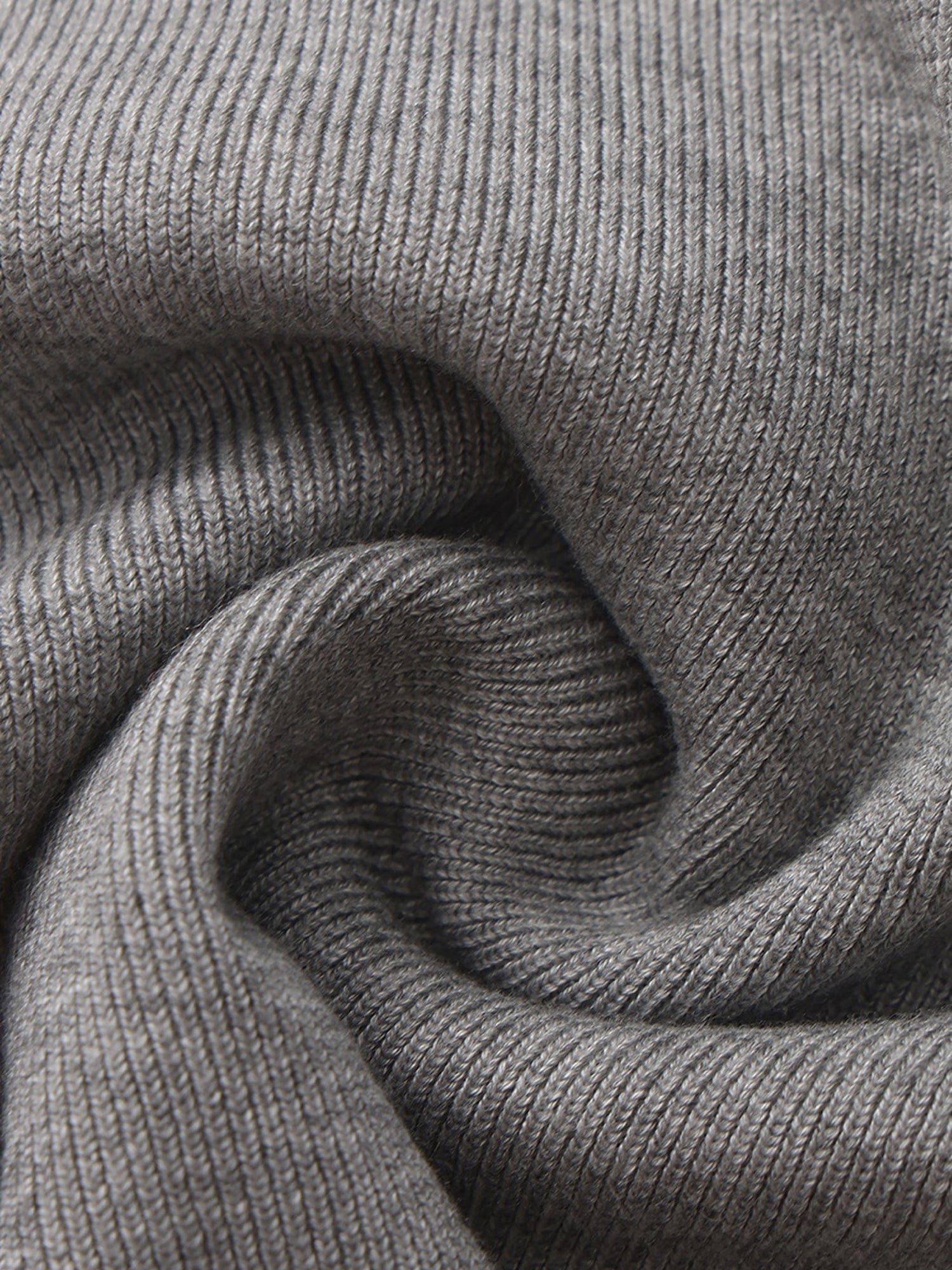 Millie Contrast-Trim Grey Knit Vest made by Nana Jacqueline