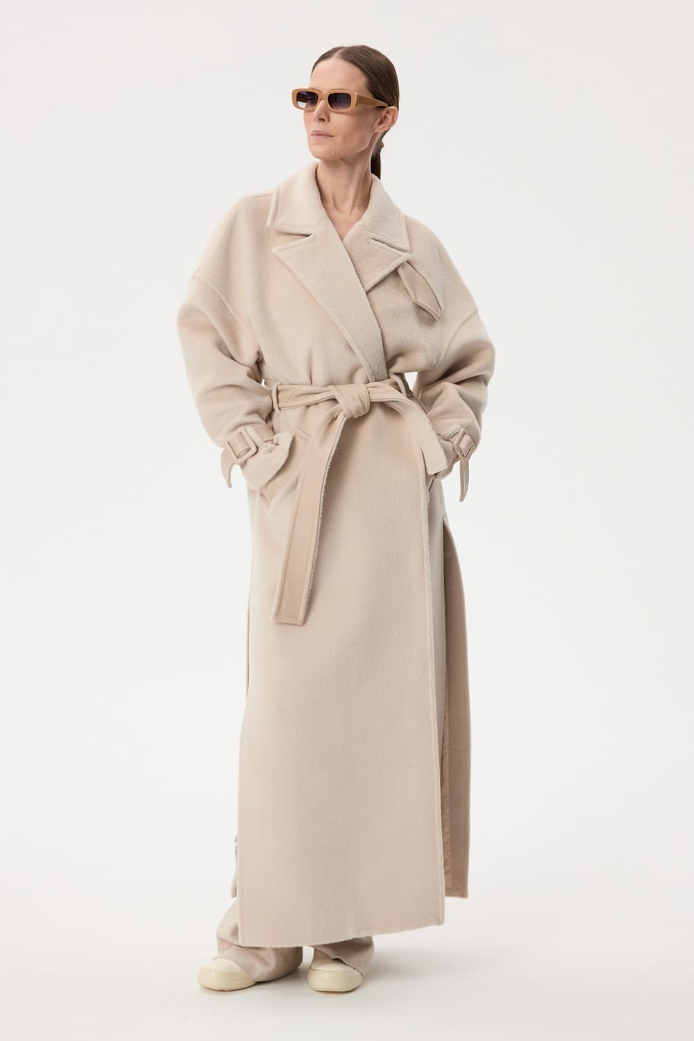 Long Alpaca Coat made by YAVORSKA