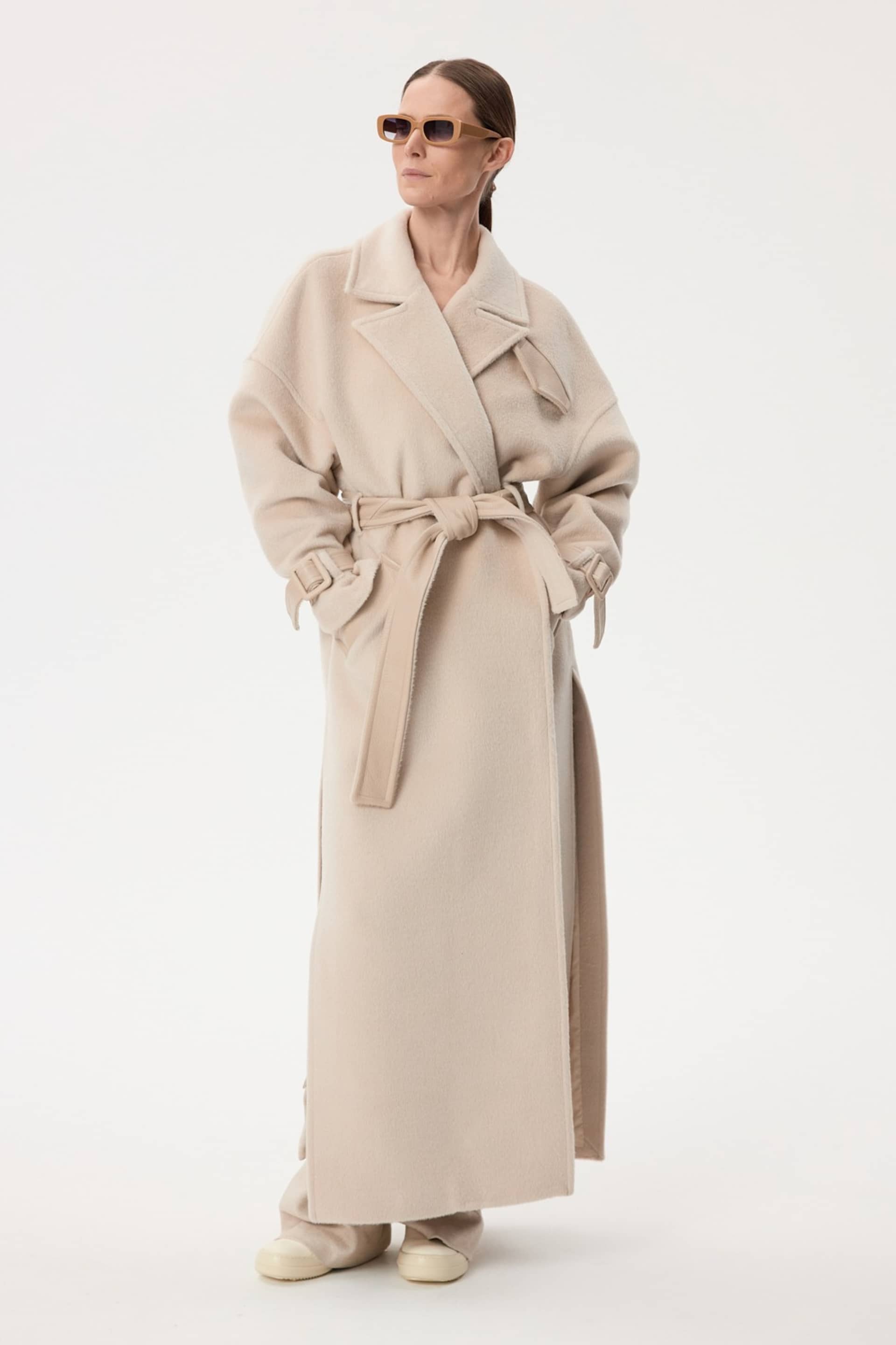 Long Alpaca Coat made by YAVORSKA