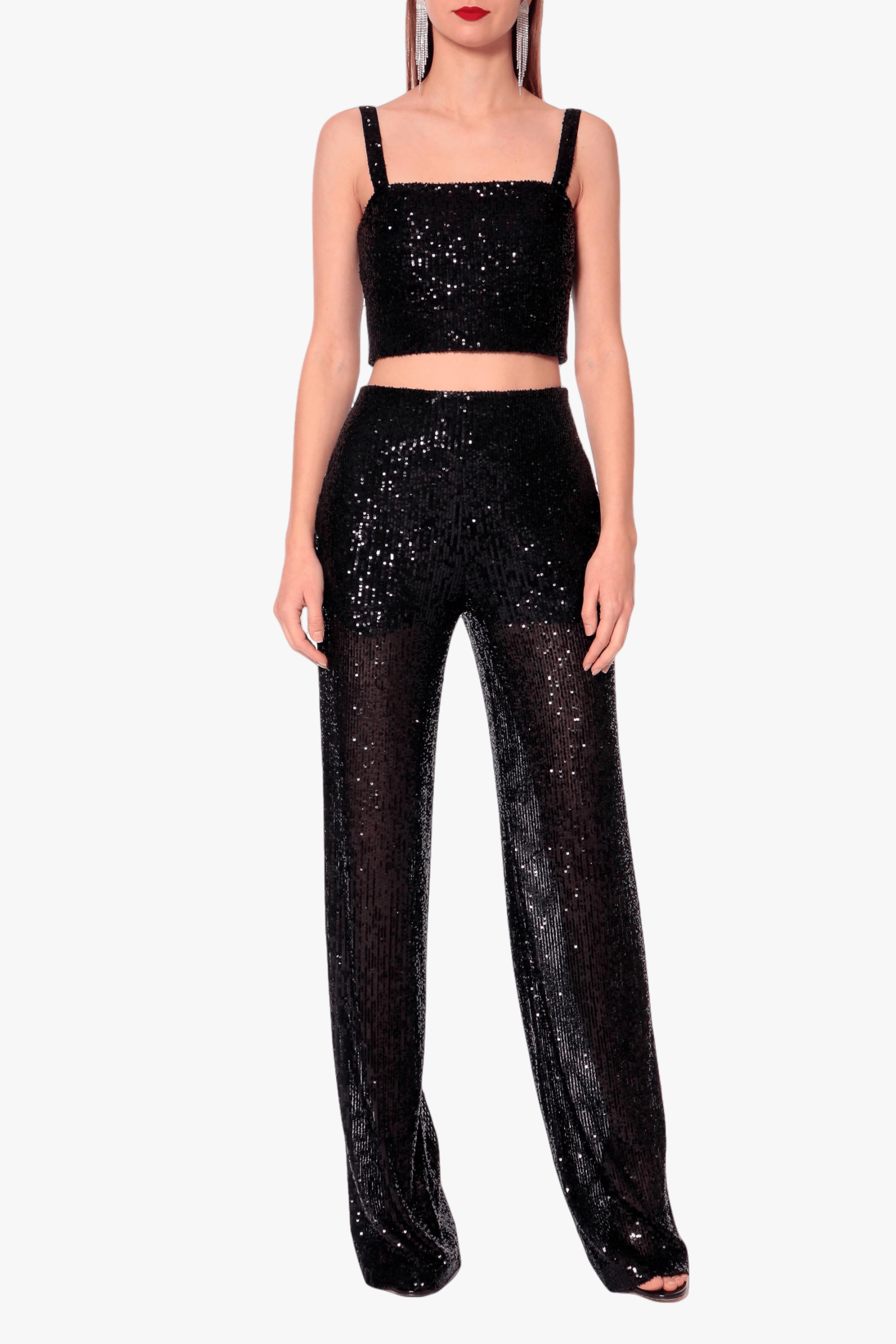 Pants Olympe Obsidian Black made by HALEWSKI