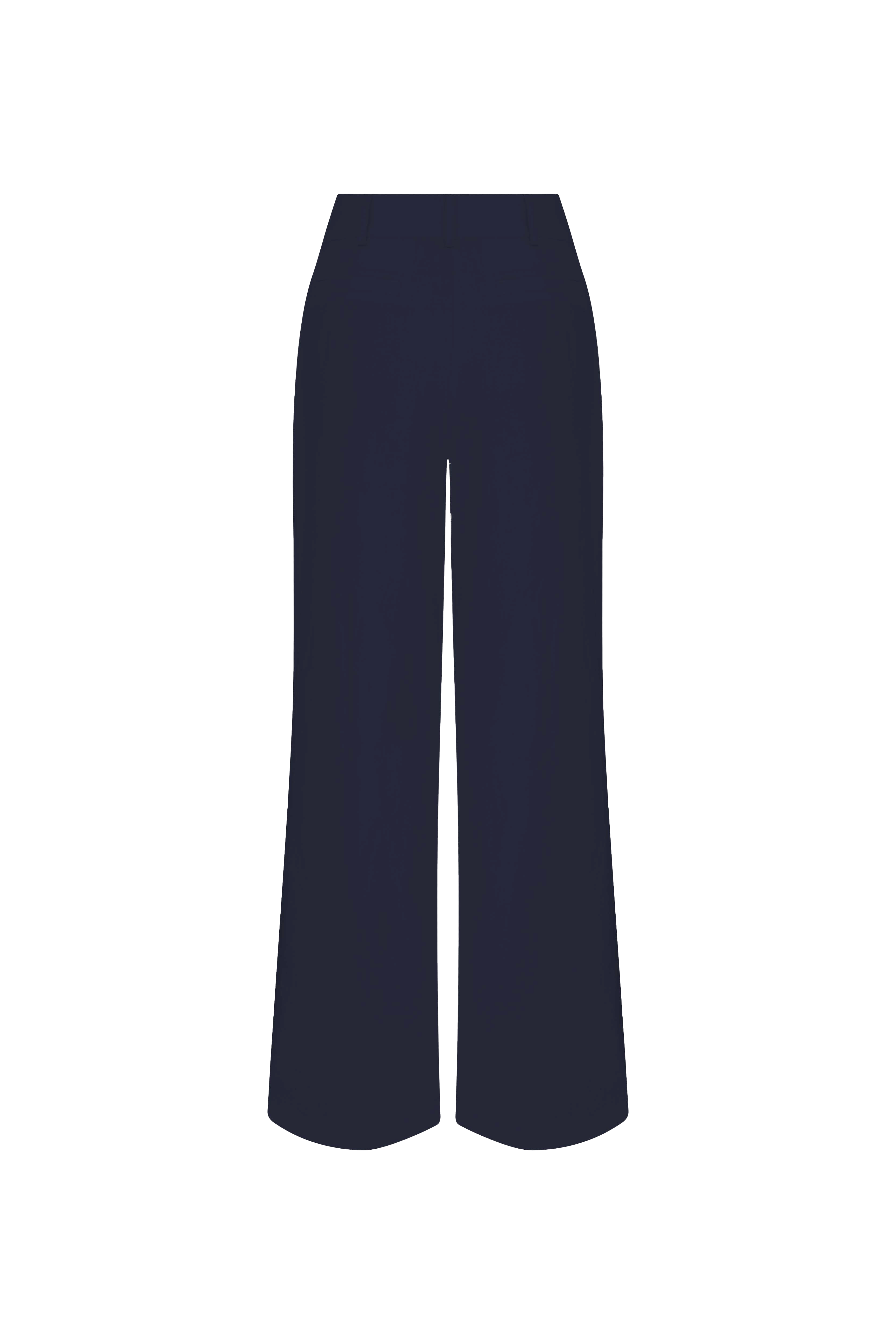 Tina Linen Trousers in Dark Navy made by Nazli Ceren