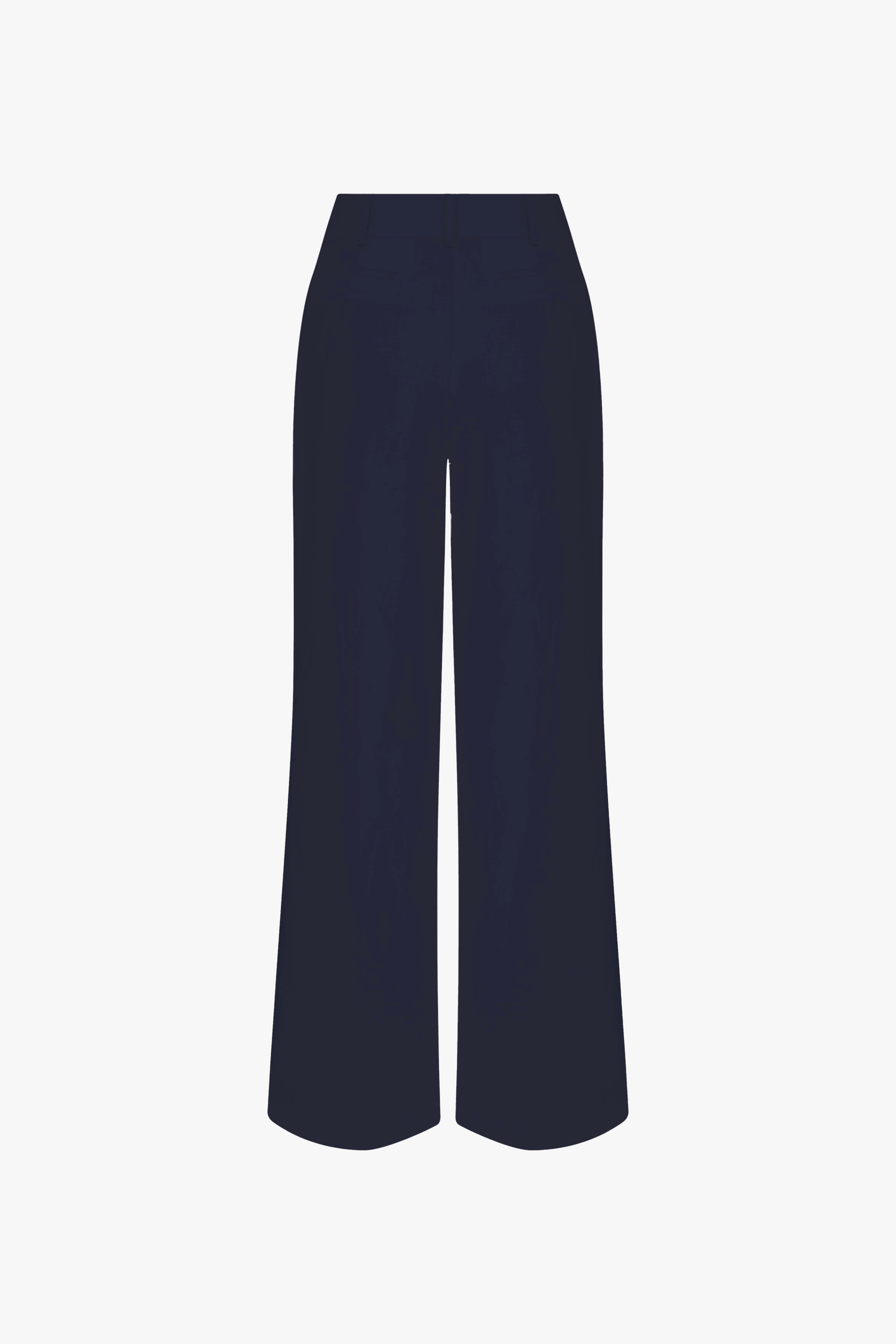 Tina Linen Trousers in Dark Navy made by Nazli Ceren