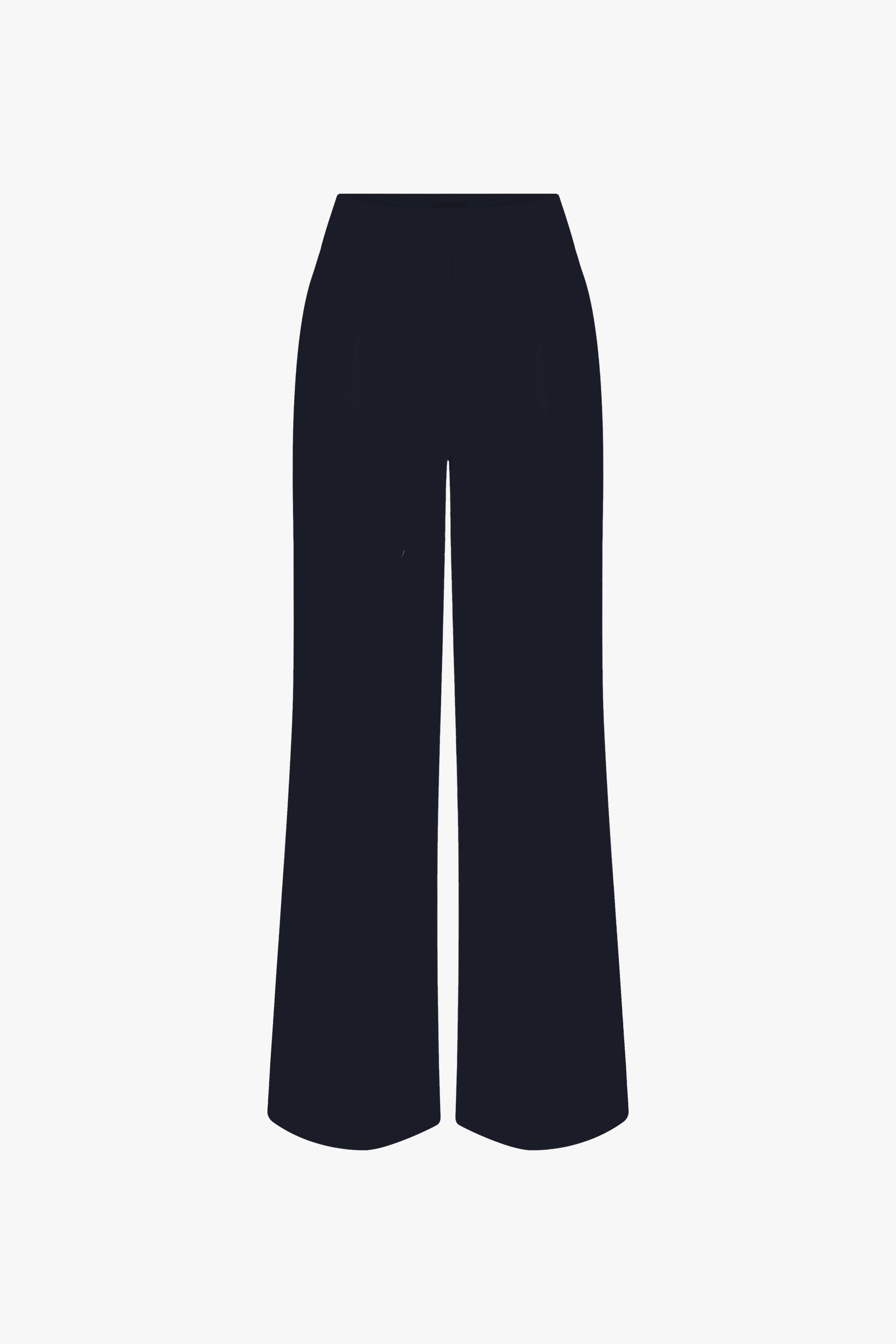 Tina Linen Trousers in Dark Navy made by Nazli Ceren