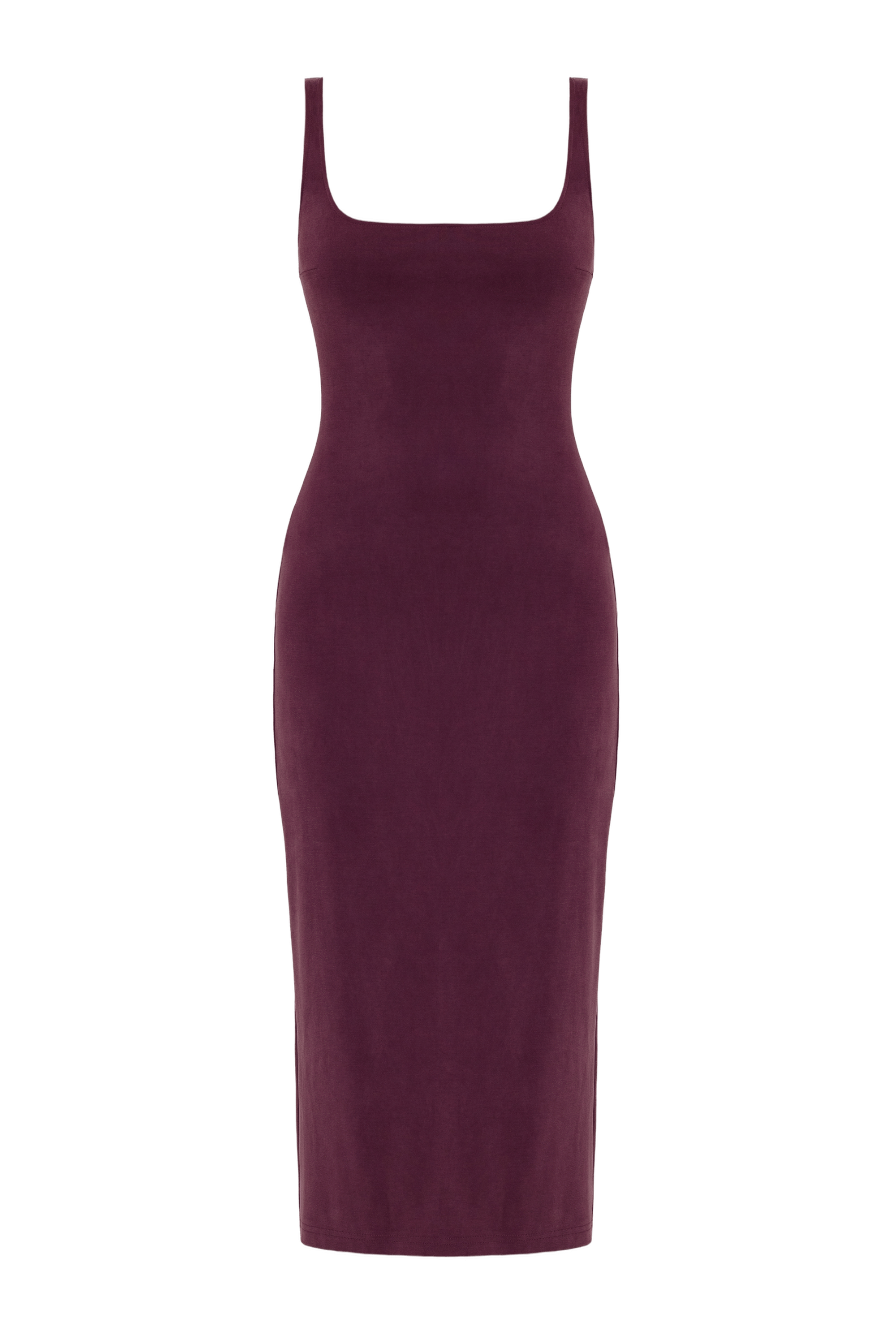 OLIVIA Grape Purple Midi Bodycon Dress made by UNDRESS