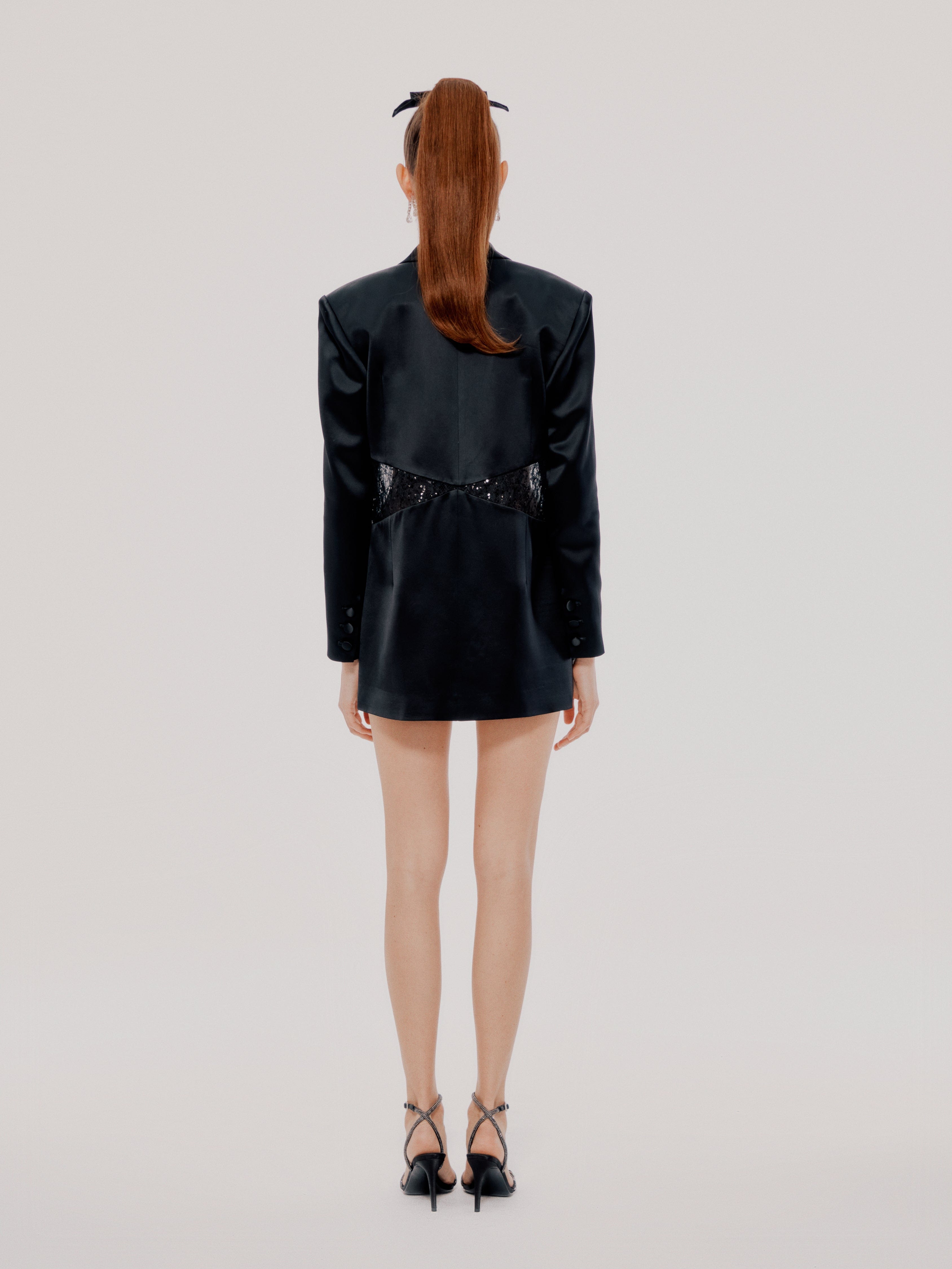 Black Liliana Blazer in Black made by Nana Jacqueline