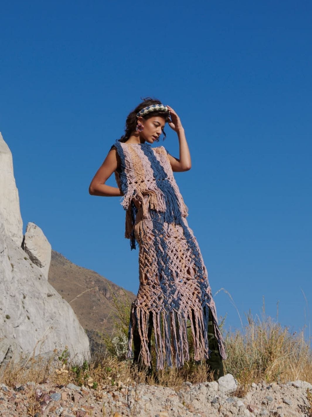 BASHA skirt in Multi color made by AYNI