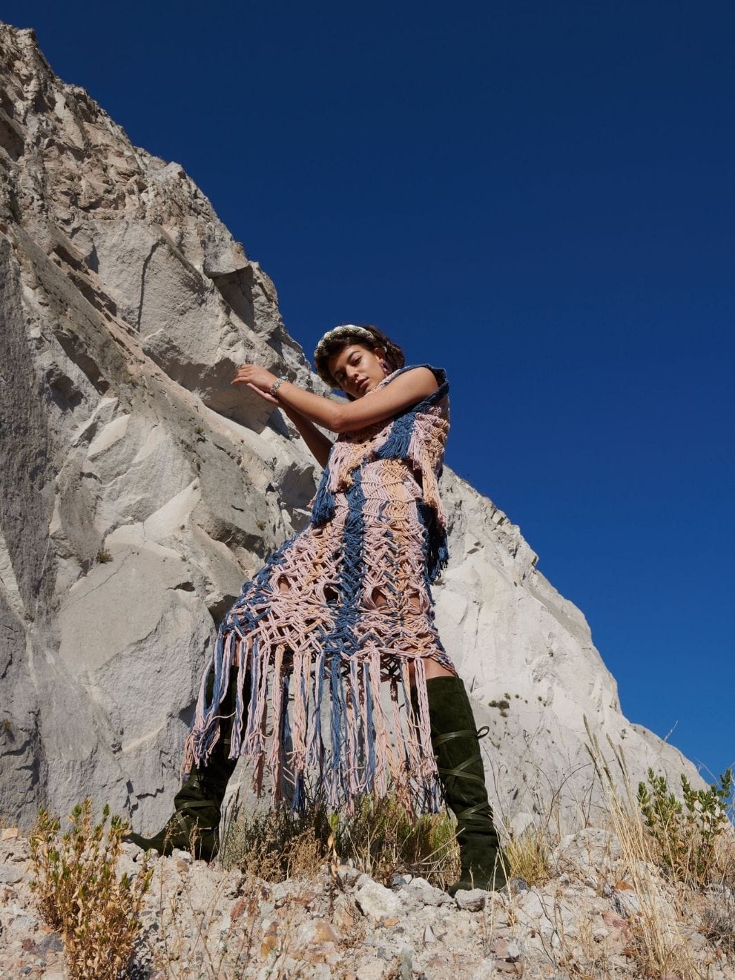 BASHA skirt in Multi color made by AYNI