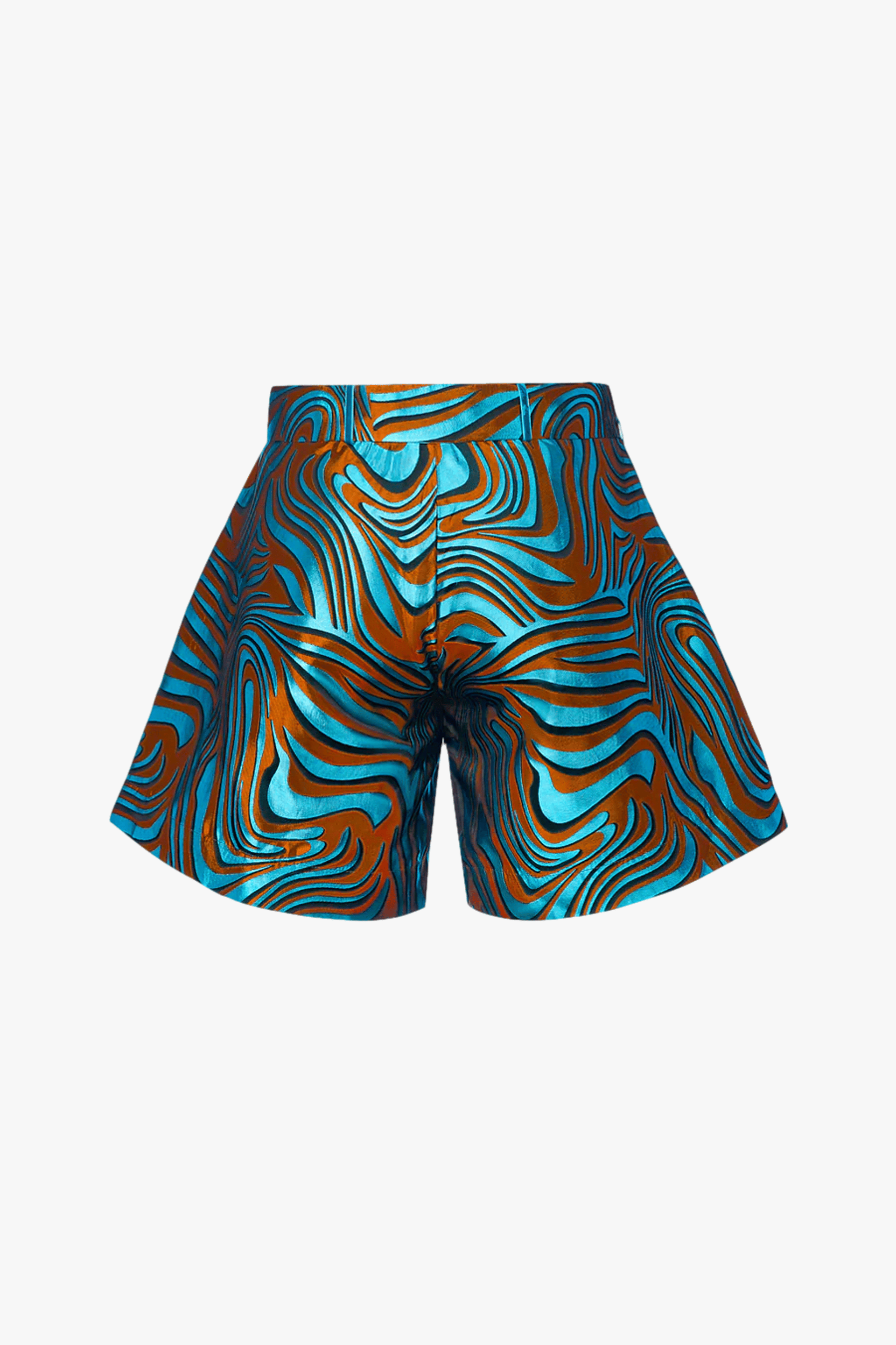 Mint Printed shorts made by ANDREEVA