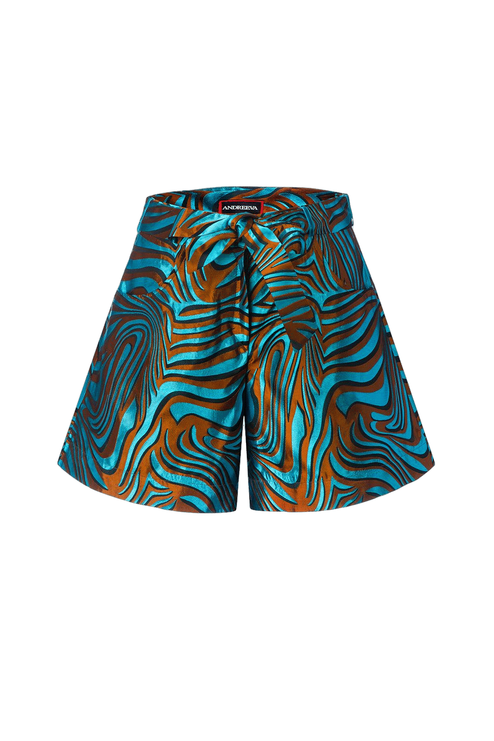 Mint Printed shorts made by ANDREEVA