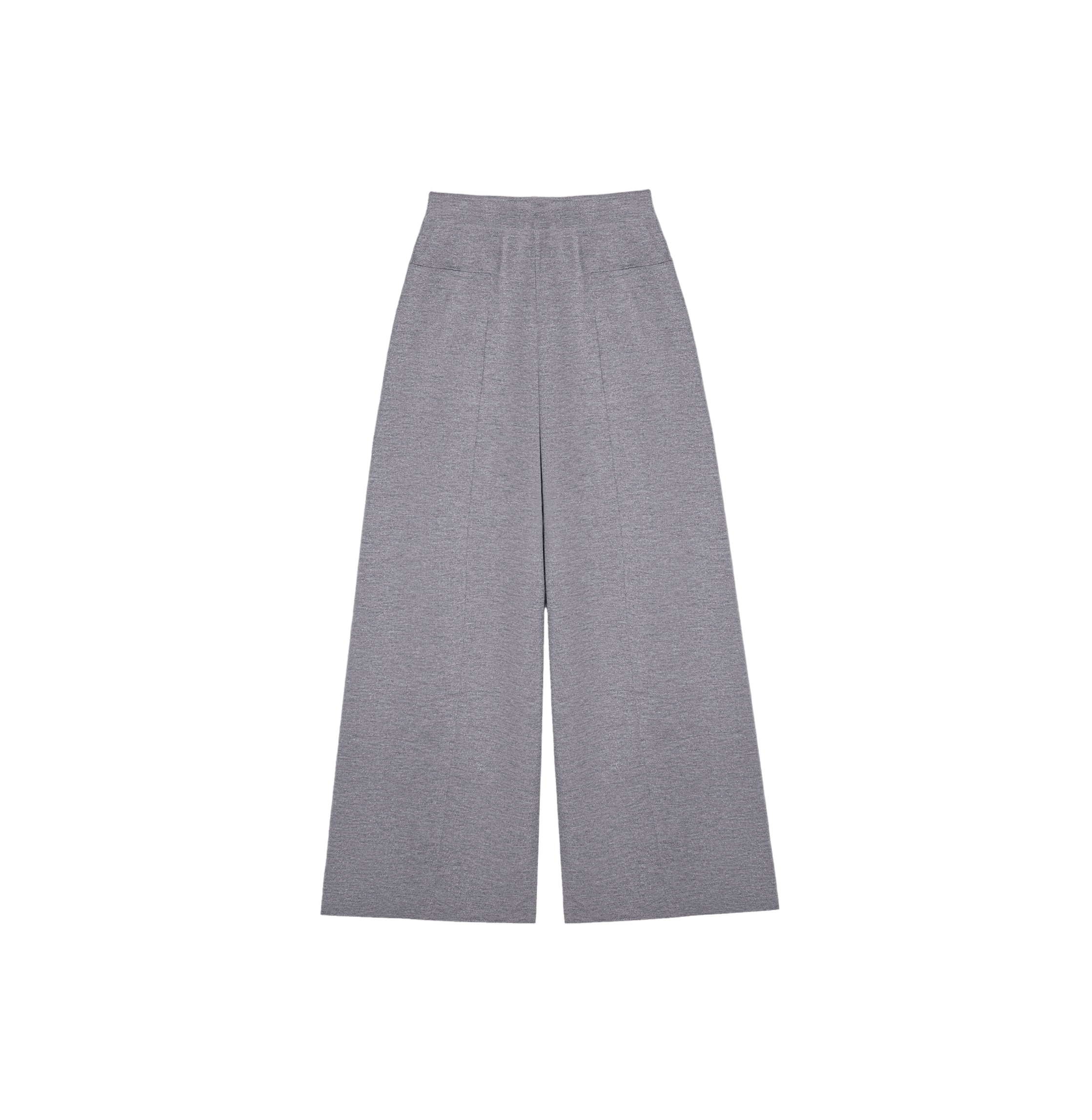 METALLIC SHIMMERY WIDE-LEG PANTS made by CRUSH Collection