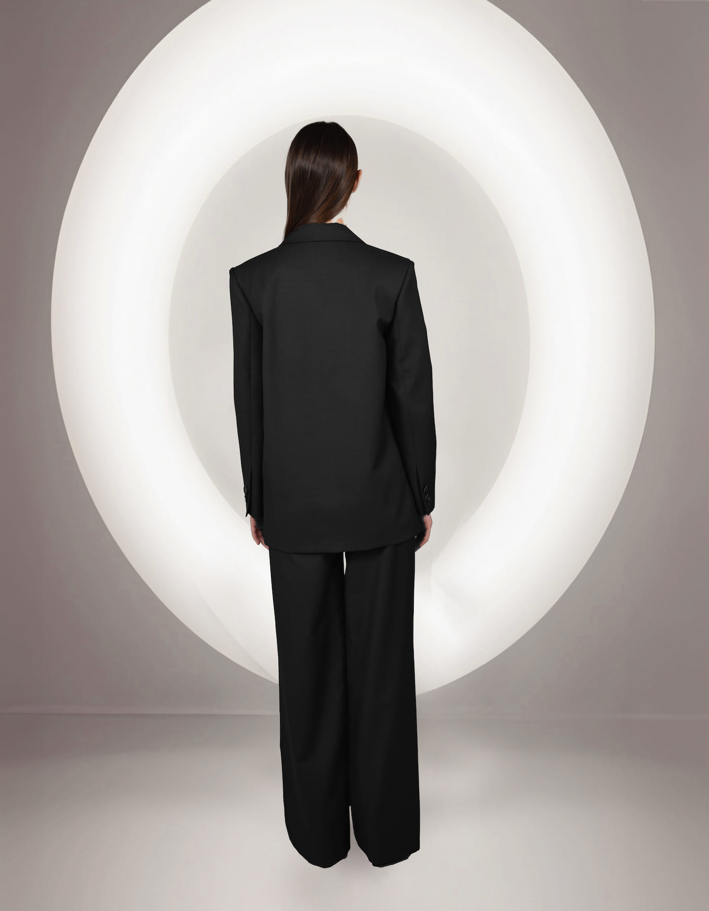 BRONTE Black Single-Breasted Jacket with Cut-Out Detail made by MAET