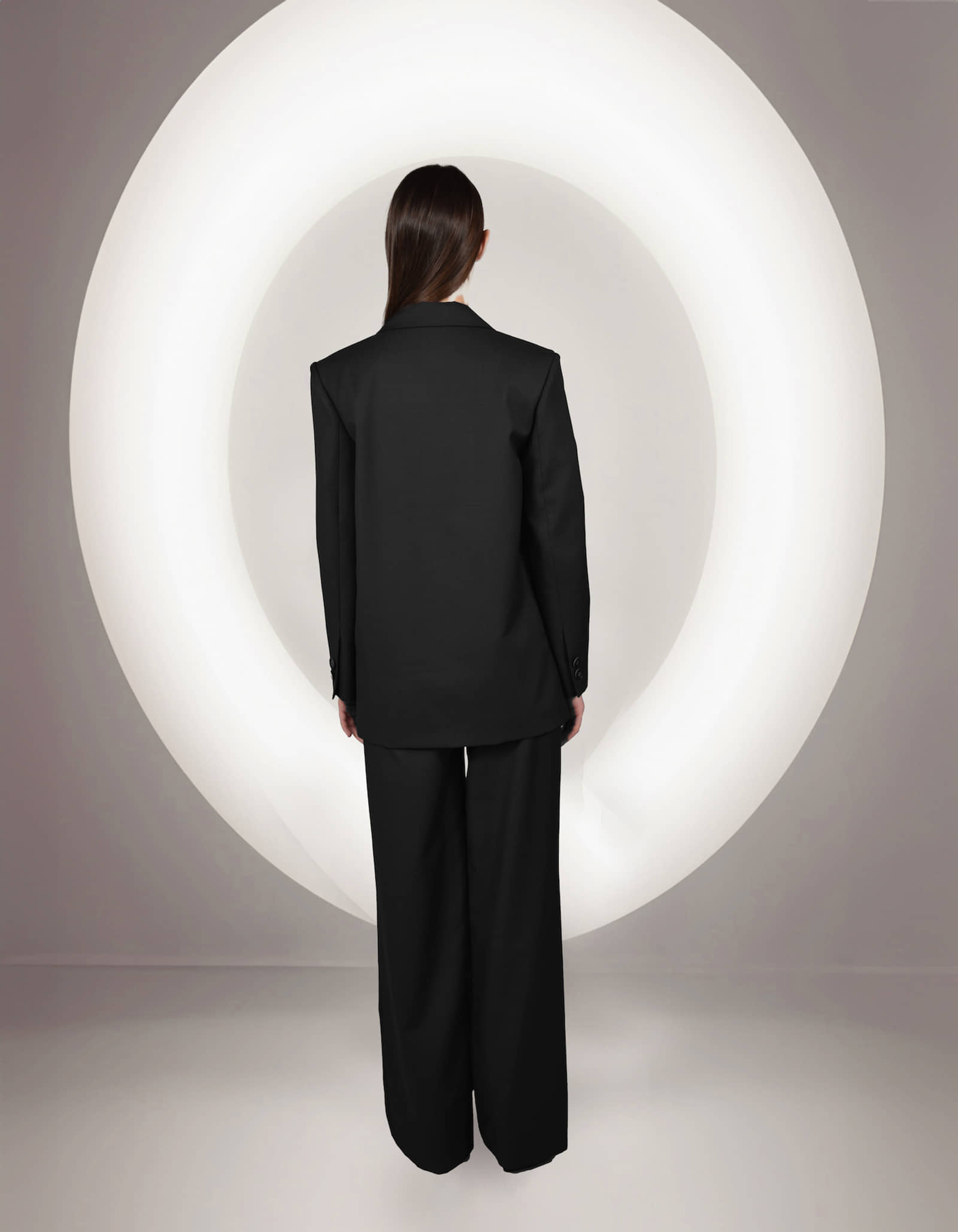 BRONTE Black Single-Breasted Jacket with Cut-Out Detail made by MAET