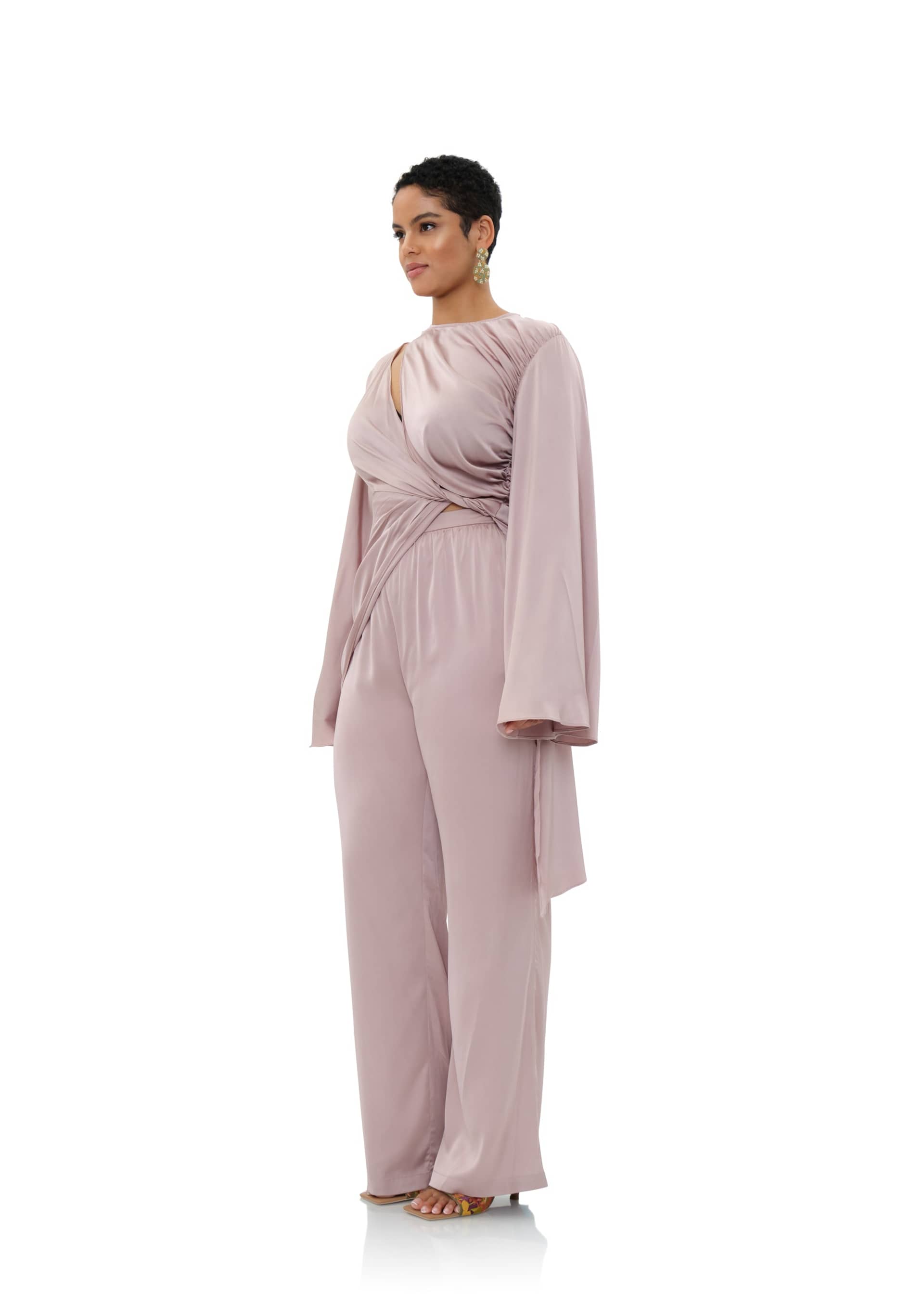 REBA PANTS - PEARL PURPLE made by Andrea Iyamah