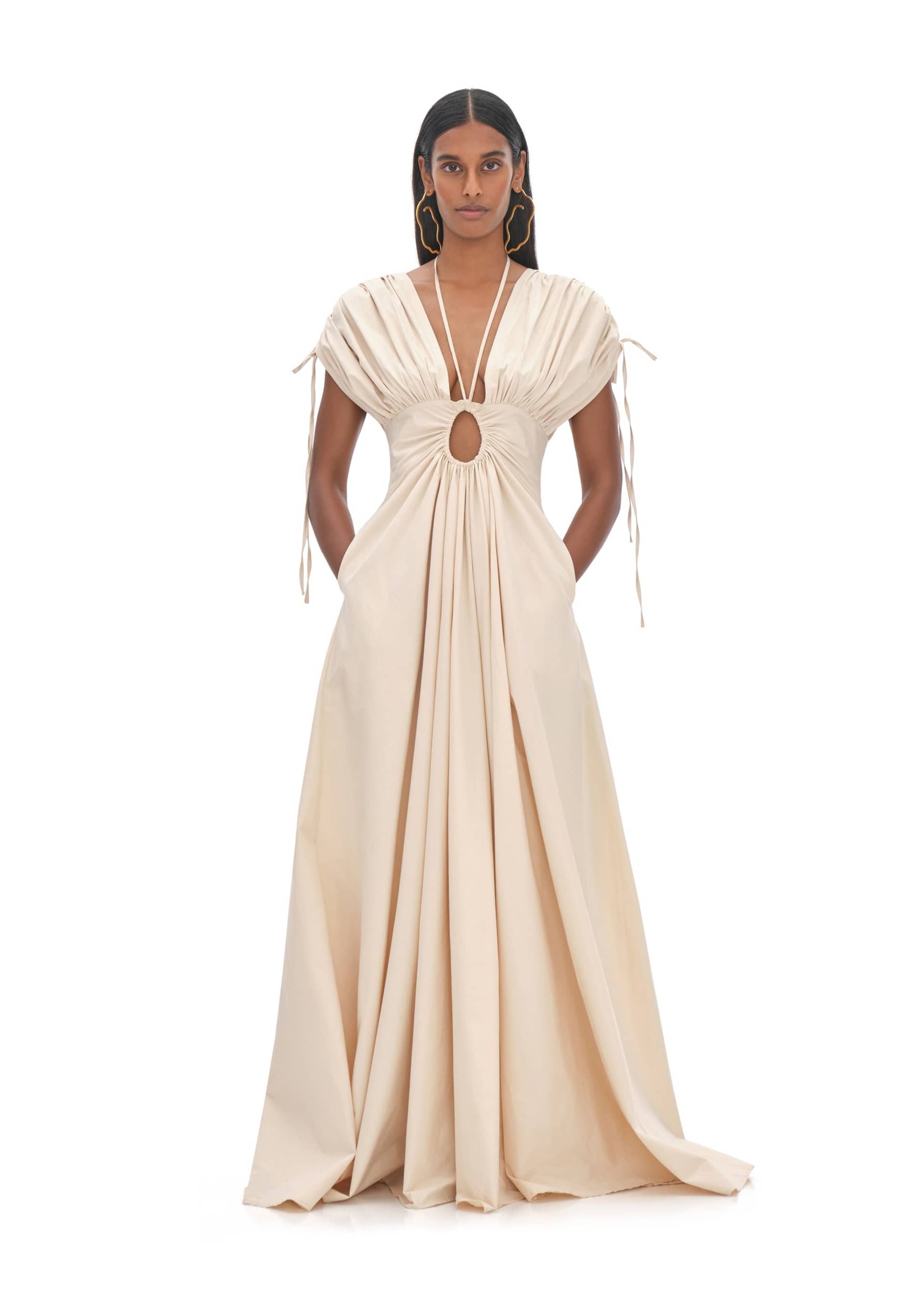 XENA VANILLA MAXI DRESS made by Andrea Iyamah