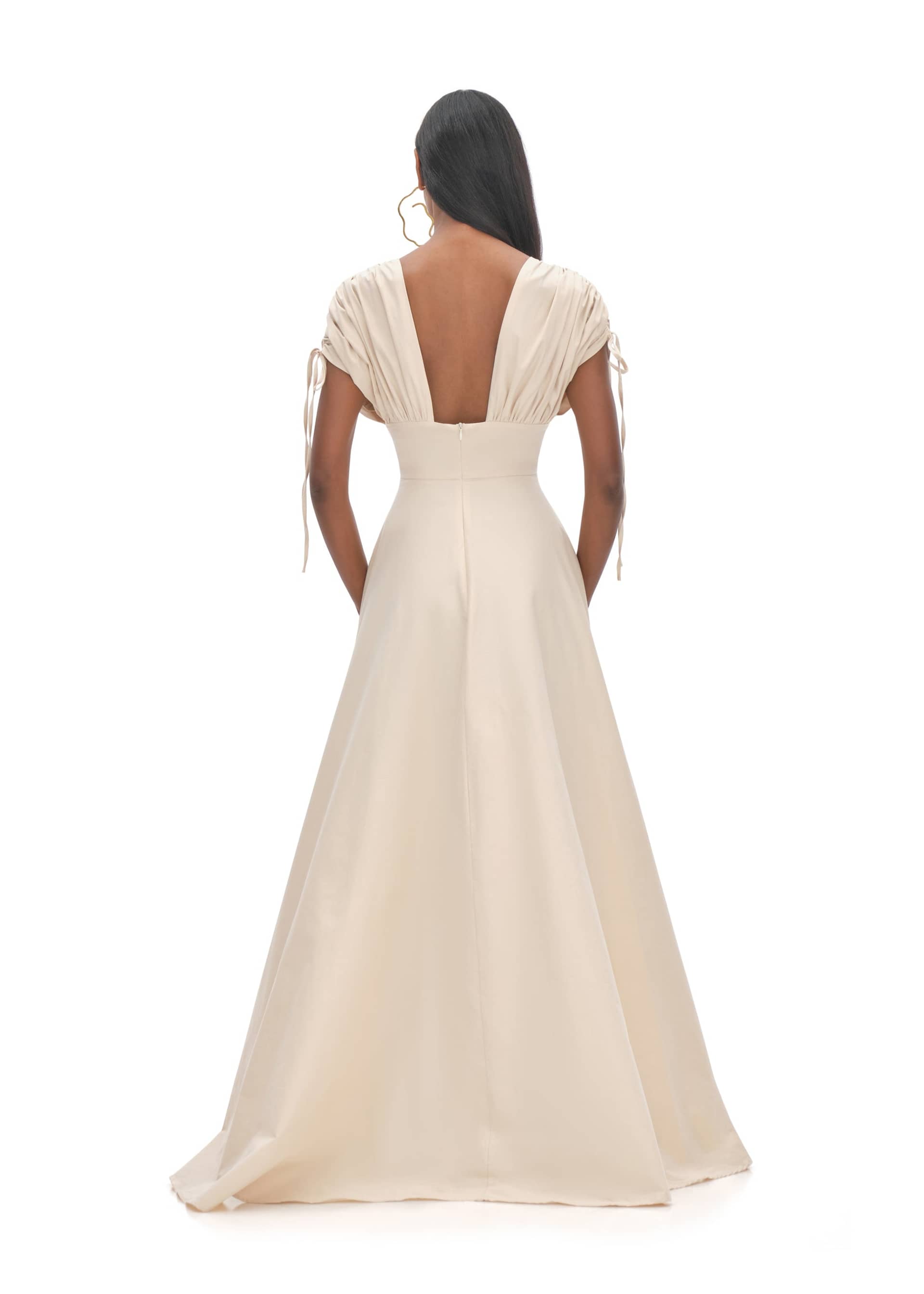 XENA VANILLA MAXI DRESS made by Andrea Iyamah