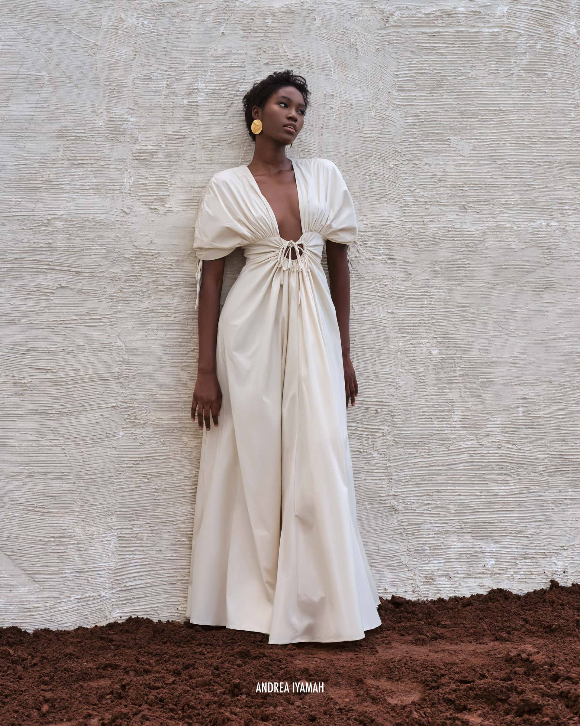 XENA VANILLA MAXI DRESS made by Andrea Iyamah