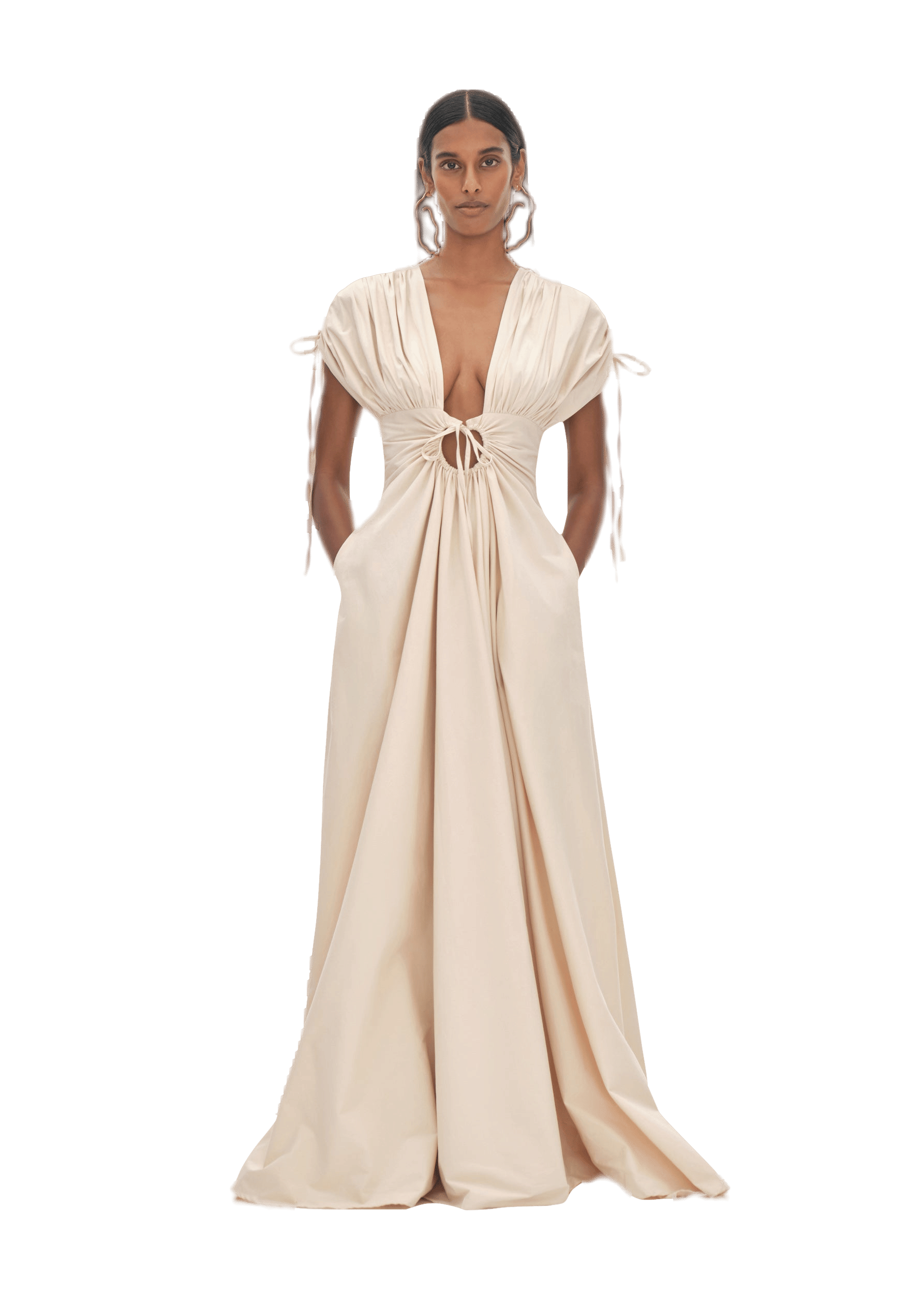 XENA VANILLA MAXI DRESS made by Andrea Iyamah