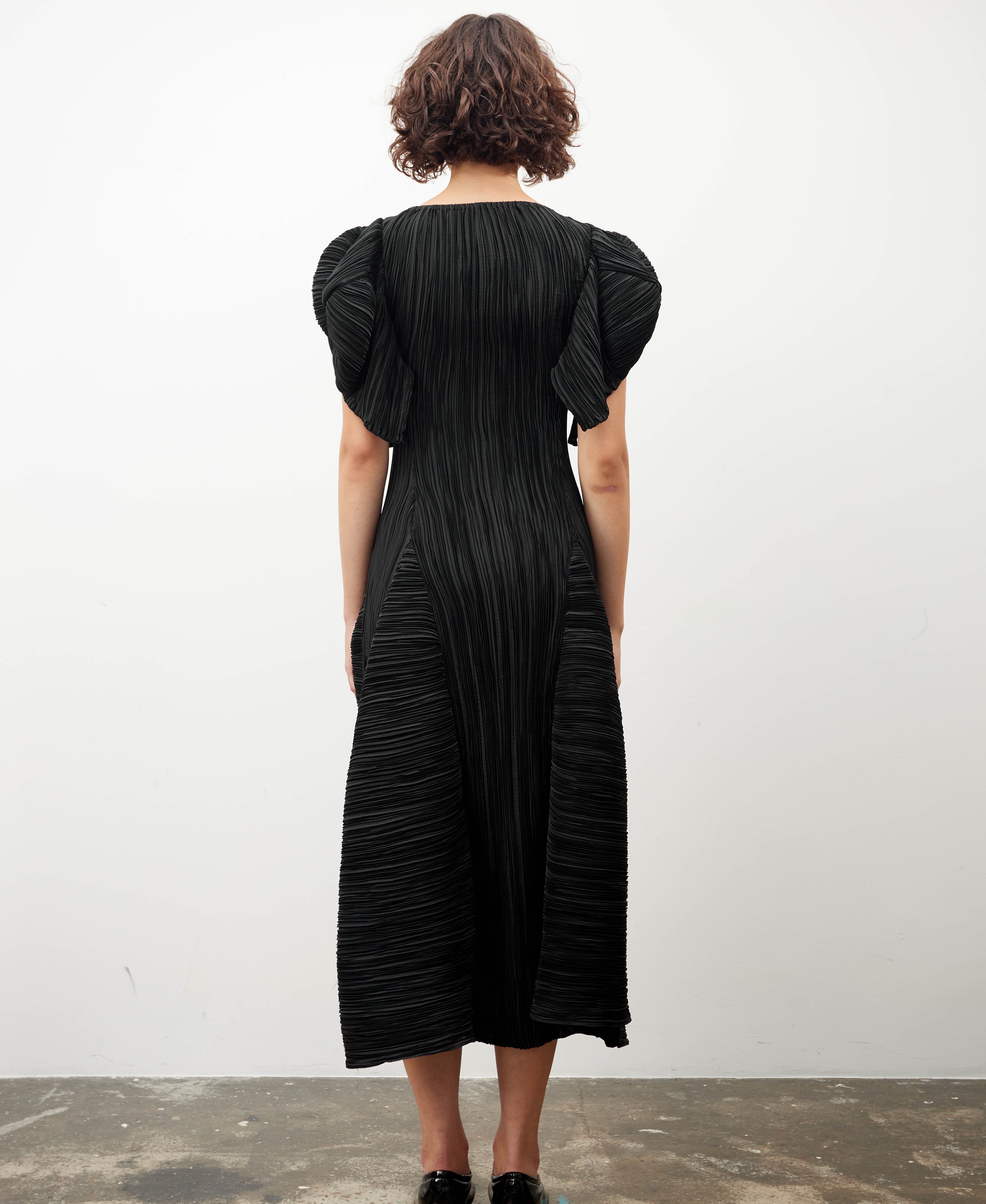 Midi pleated X-line DRESS made by Tamar Keburia