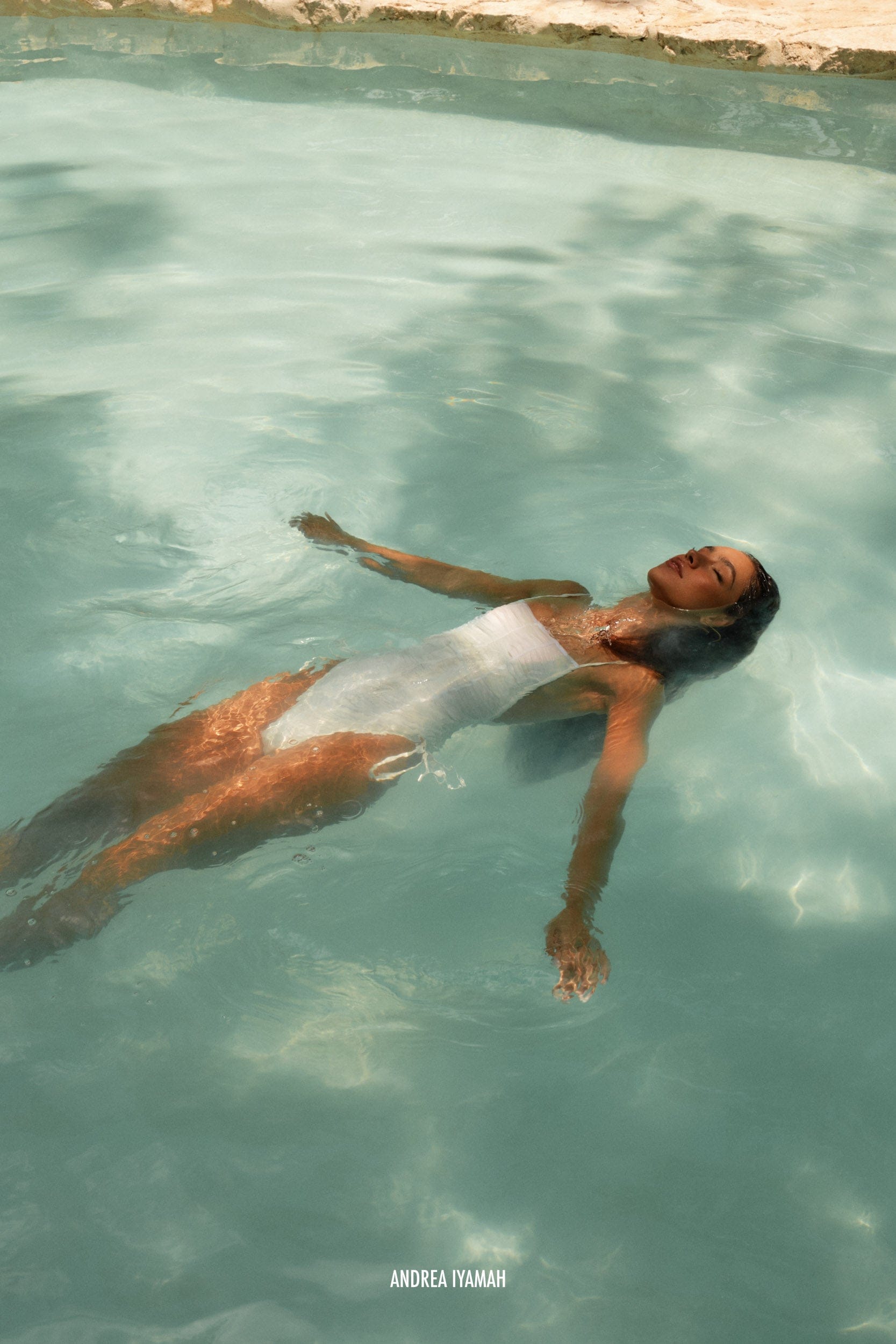 RECO ONE PIECE SWIMSUIT - LIMESTONE made by Andrea Iyamah