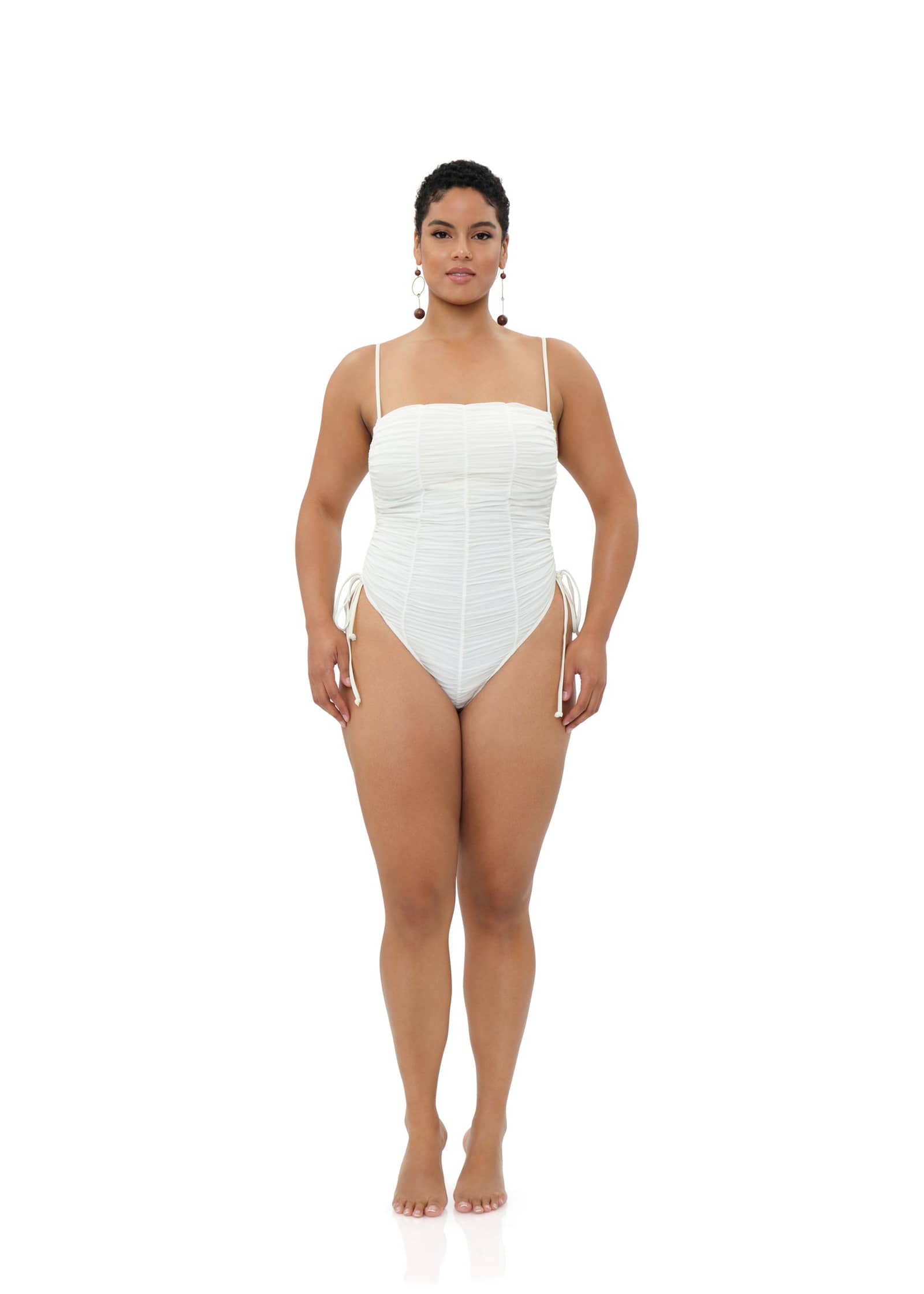 RECO ONE PIECE SWIMSUIT - LIMESTONE made by Andrea Iyamah