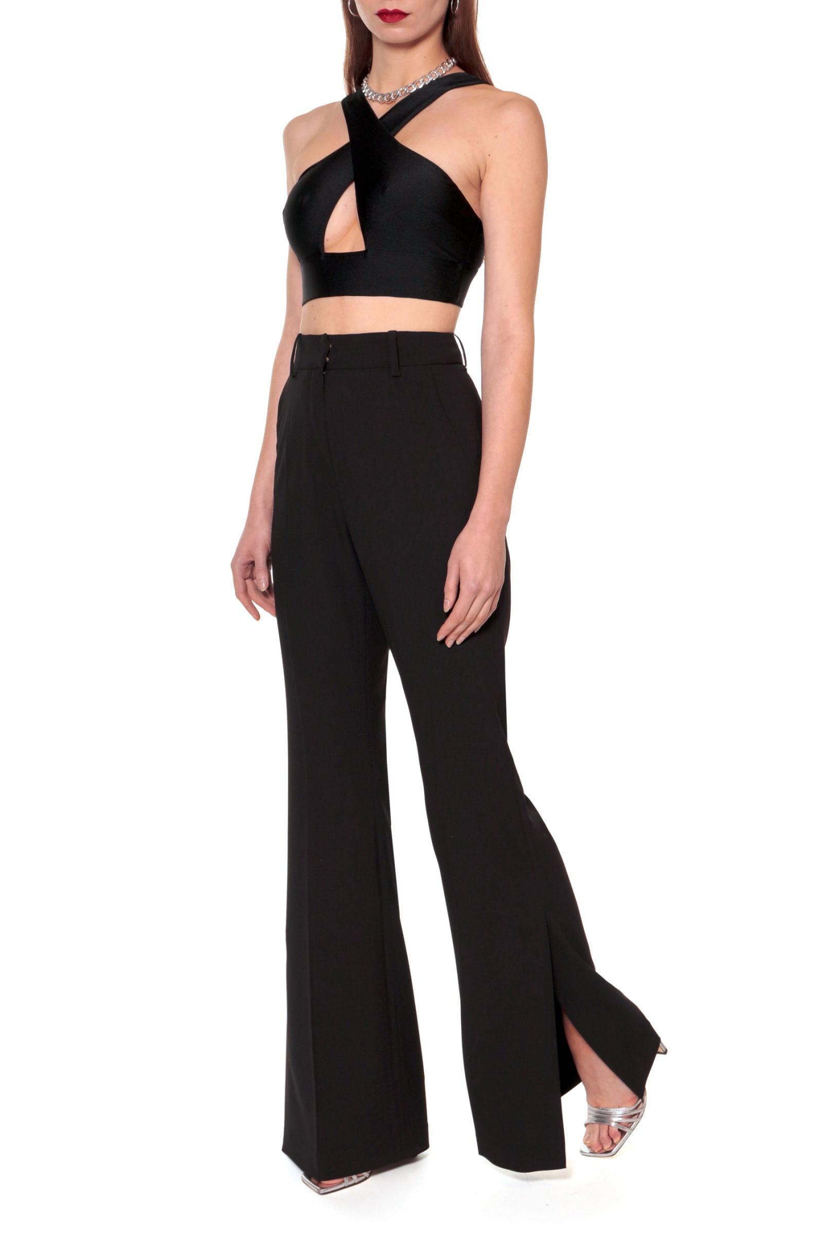 Pants Camilla Neutral Black made by HALEWSKI