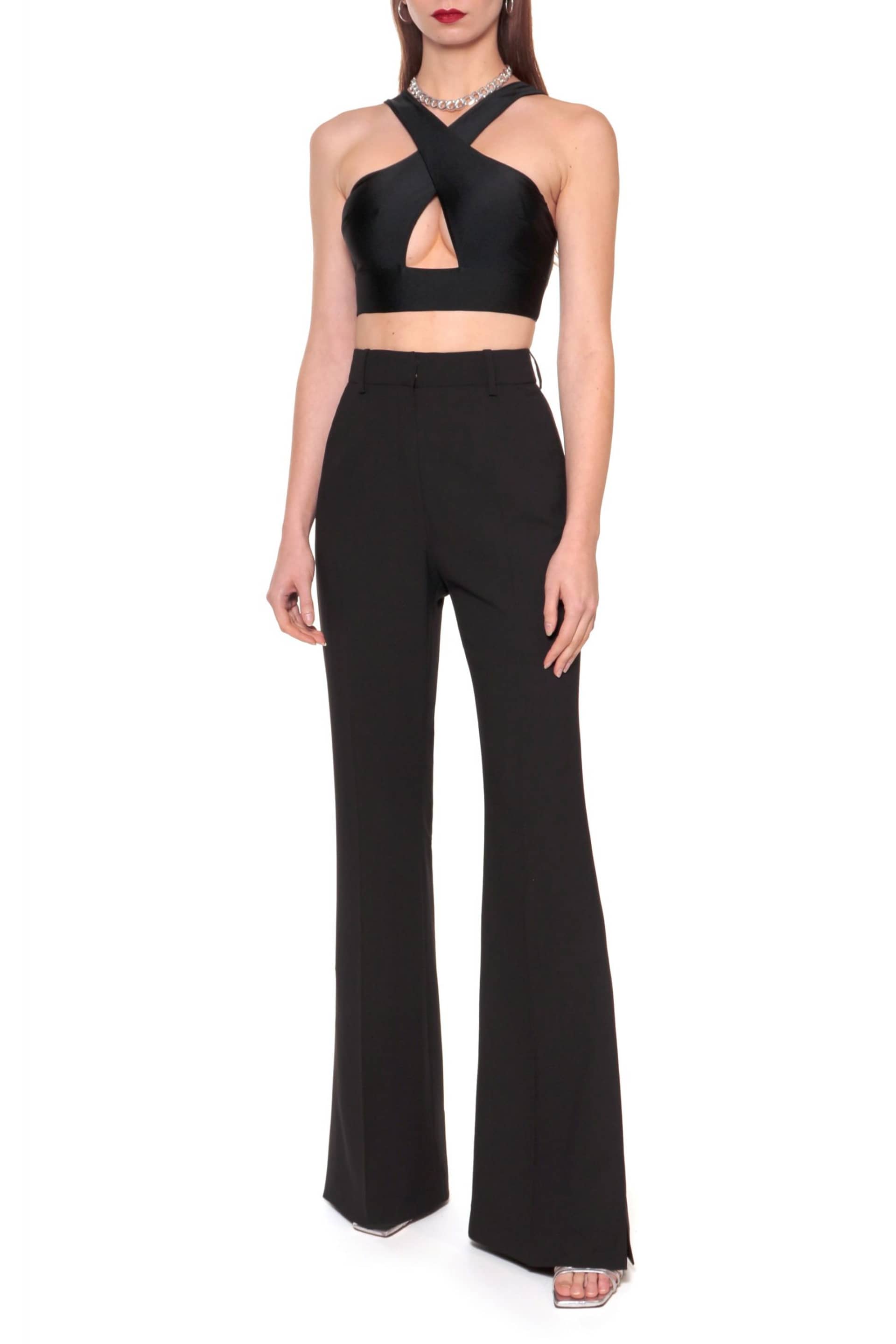 Pants Camilla Neutral Black made by HALEWSKI