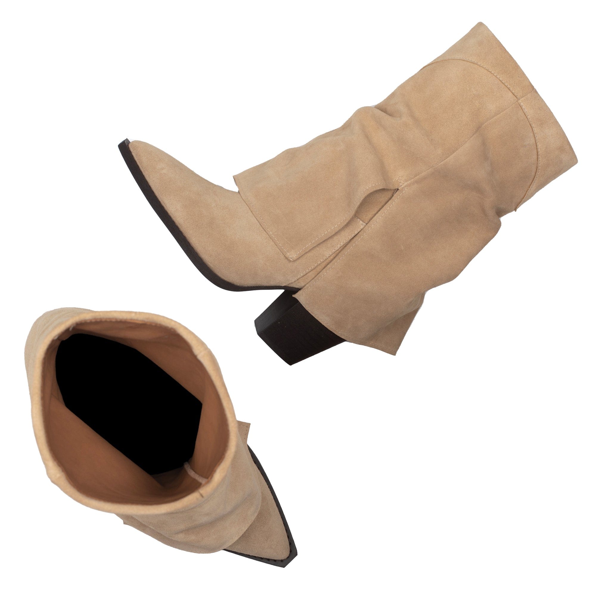 VEGAS SAND SUEDE BOOTS in Beige made by Toral