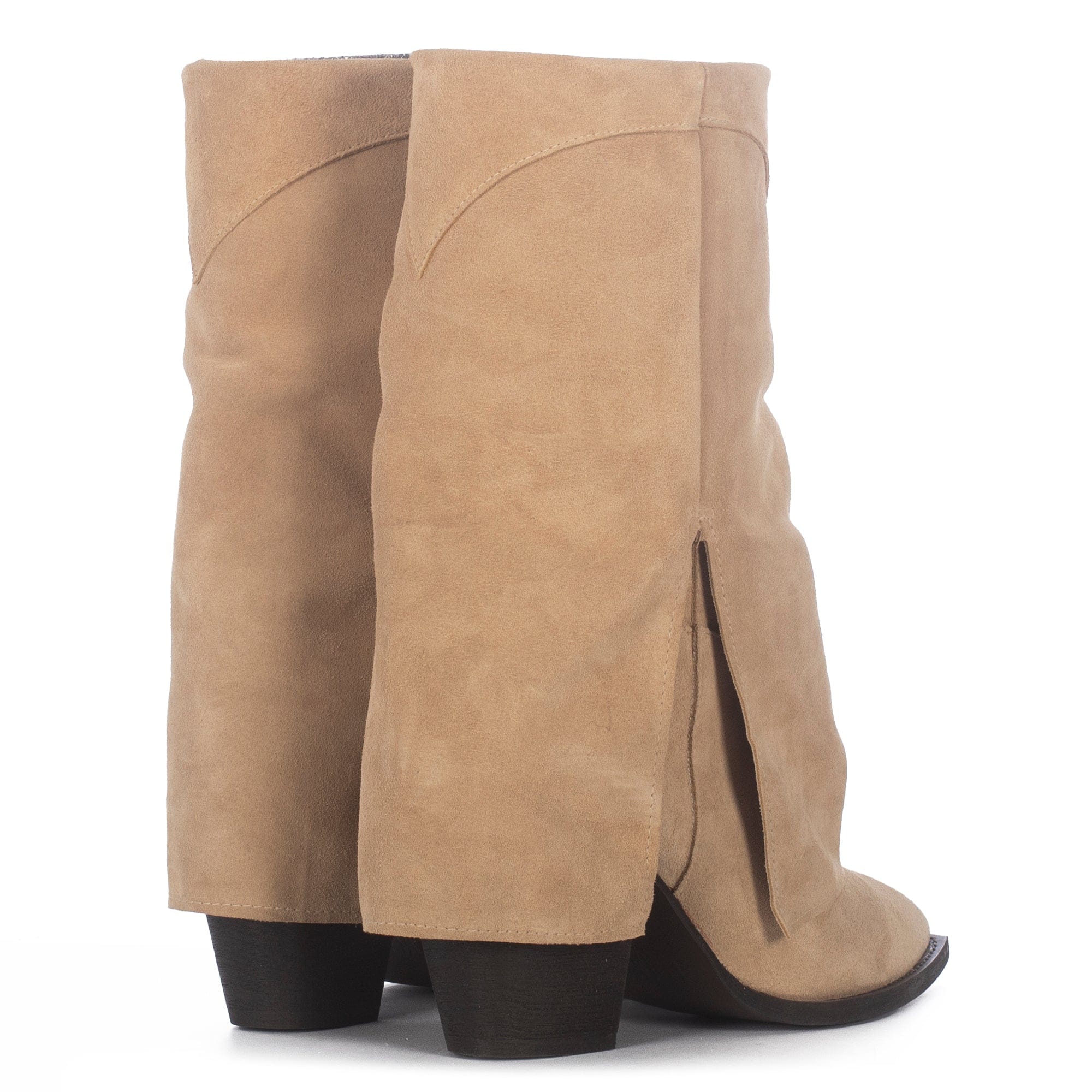 VEGAS SAND SUEDE BOOTS in Beige made by Toral