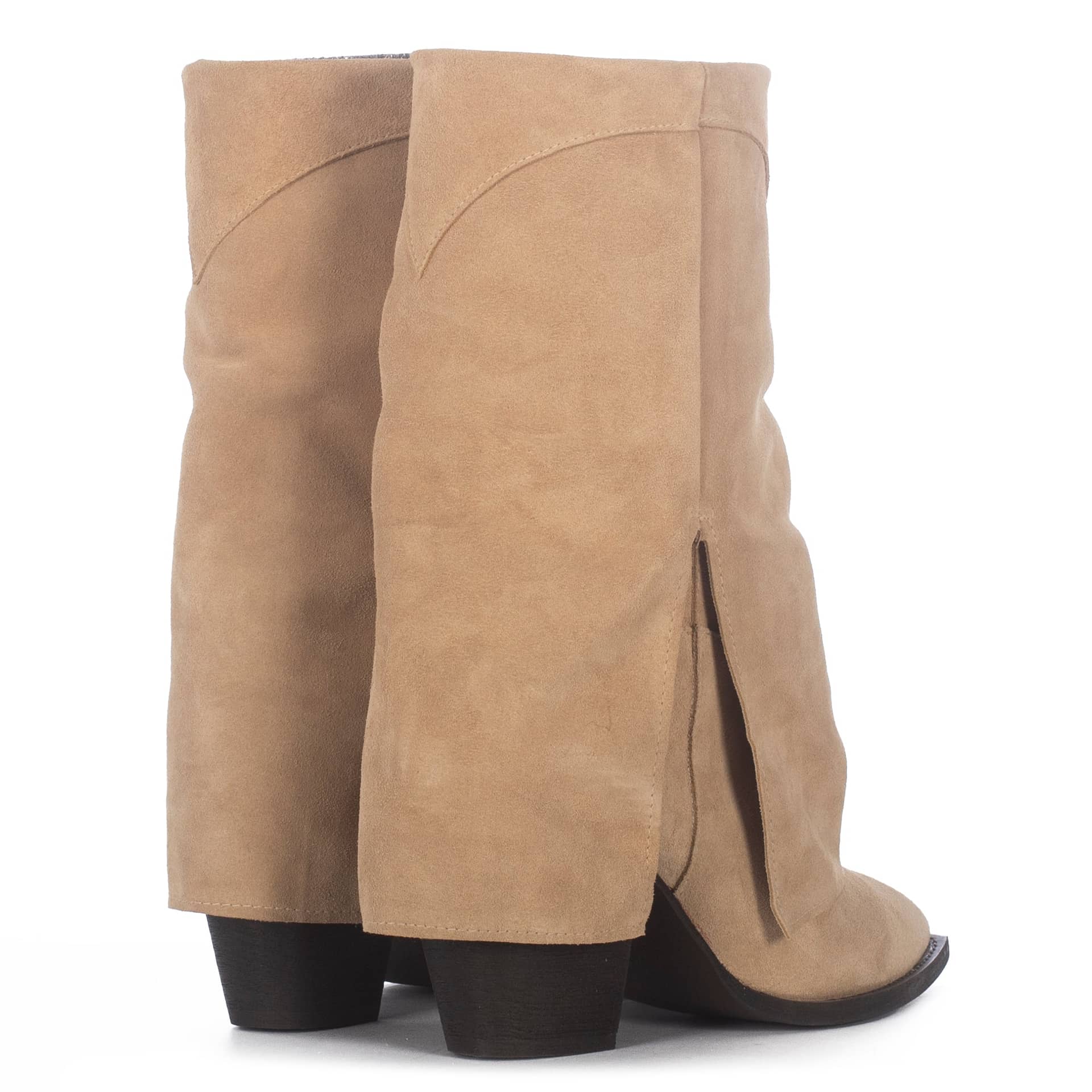 VEGAS SAND SUEDE BOOTS in Beige made by Toral