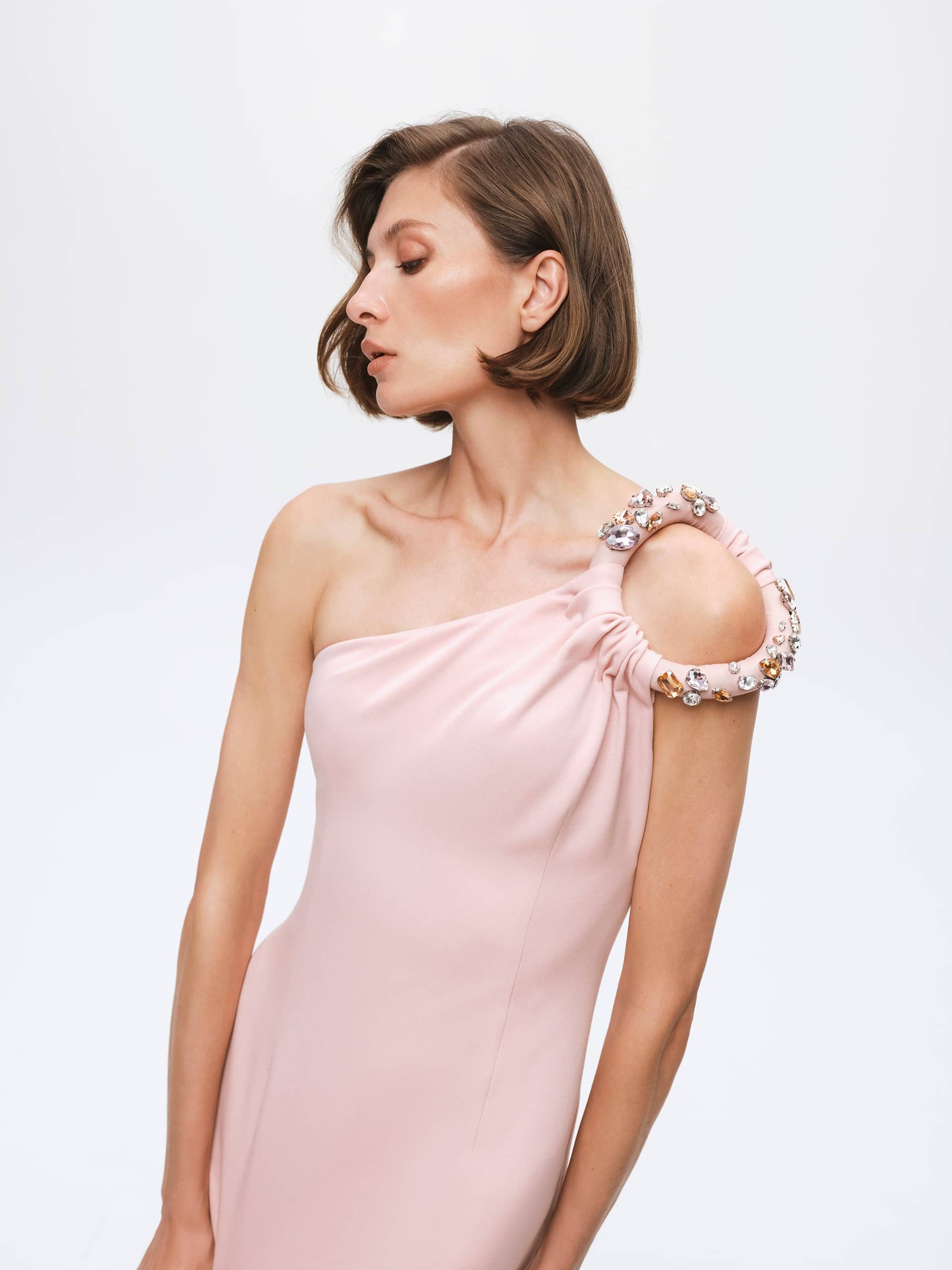 Asymmetric Mini Dress Grace made by Gasanova