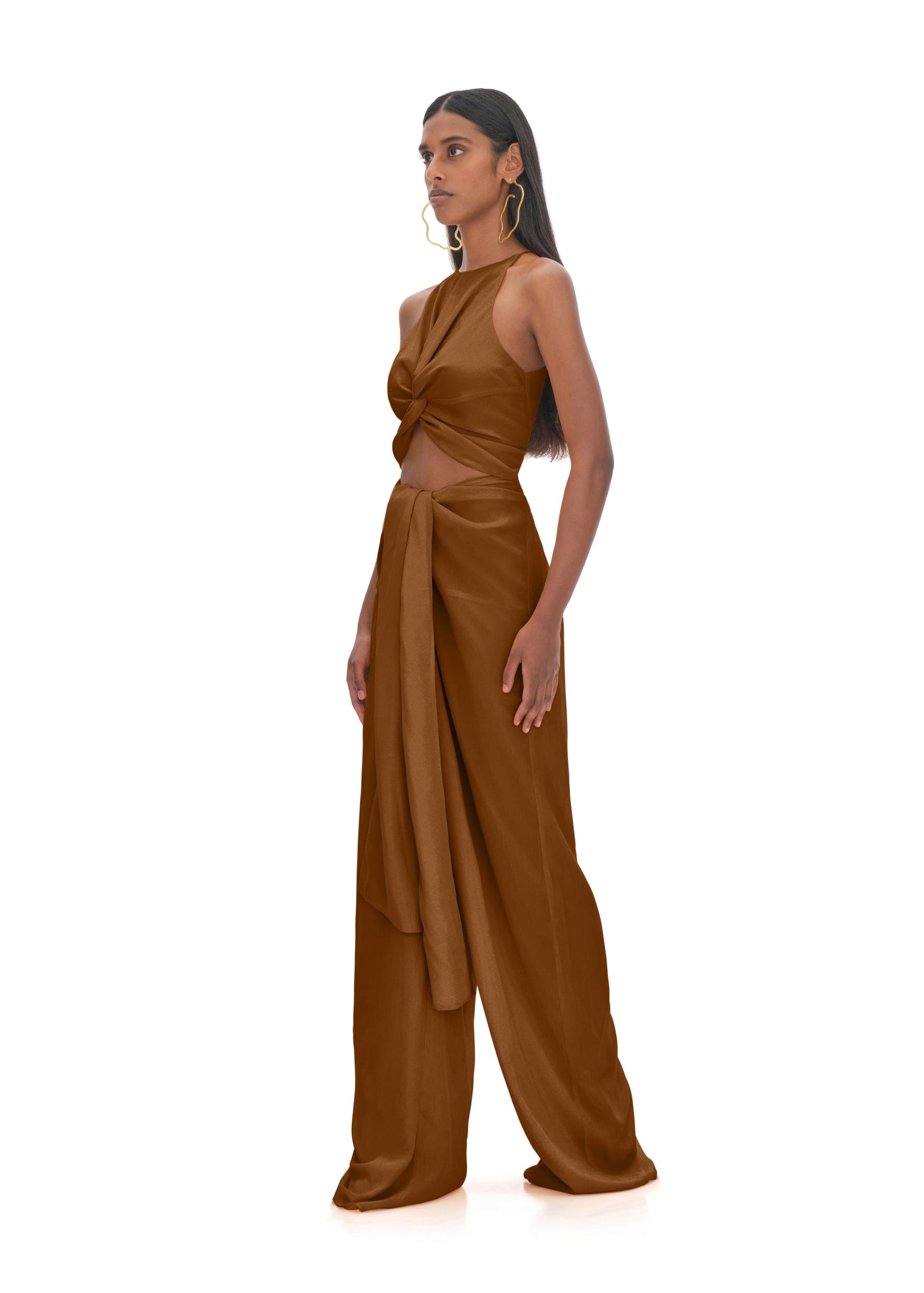 AMINATA BRASS JUMPSUIT made by Andrea Iyamah