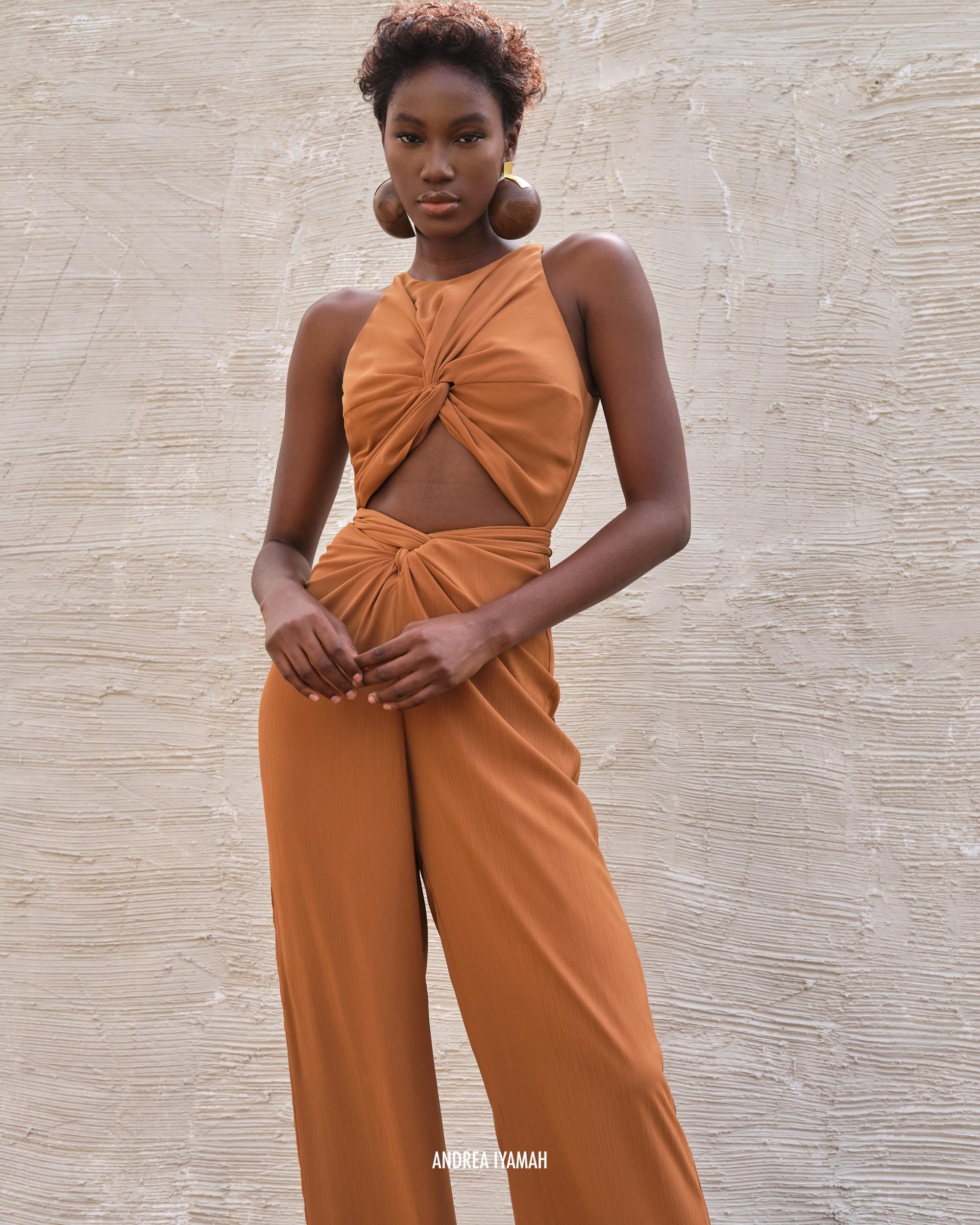 AMINATA BRASS JUMPSUIT made by Andrea Iyamah