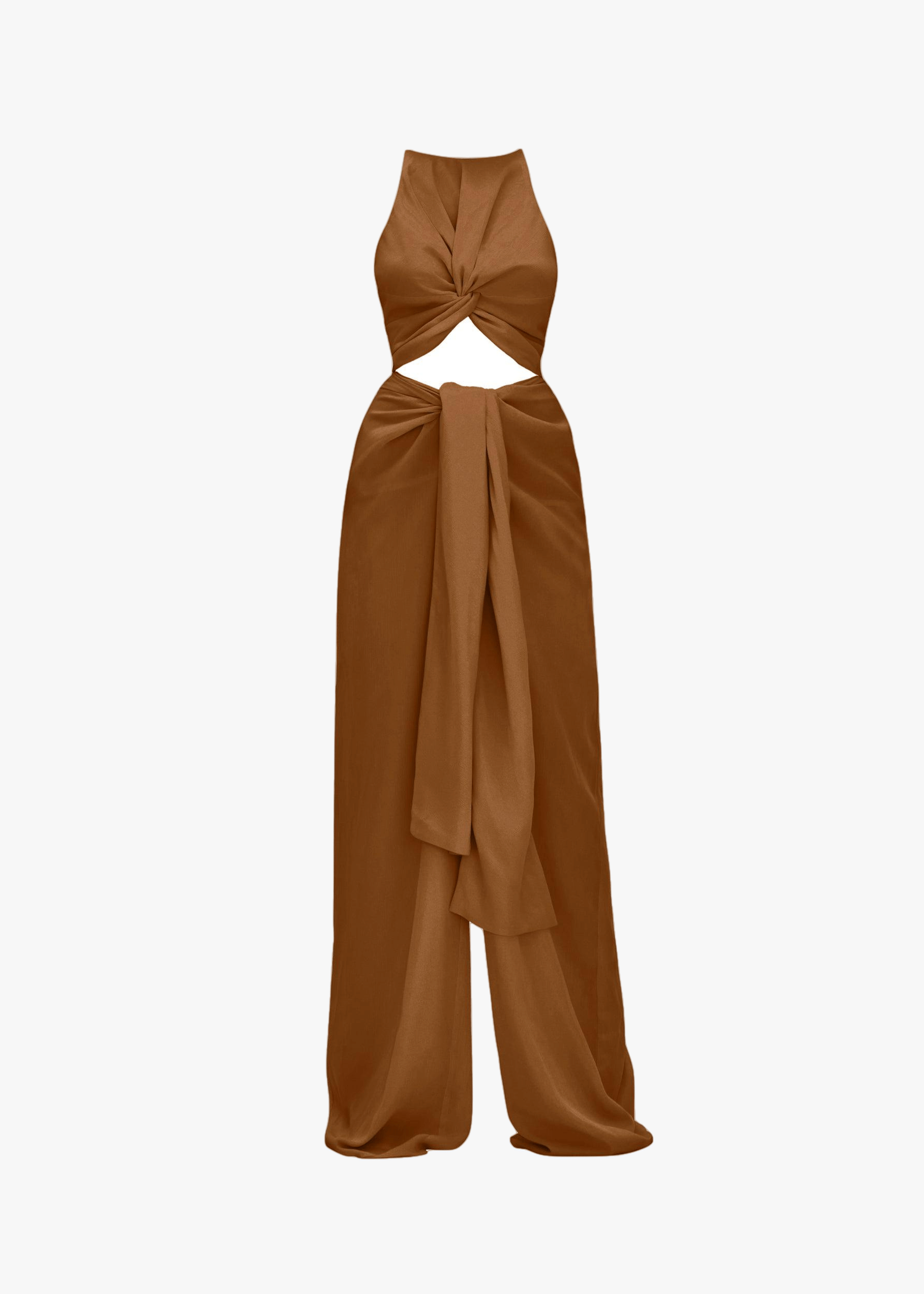 AMINATA BRASS JUMPSUIT made by Andrea Iyamah