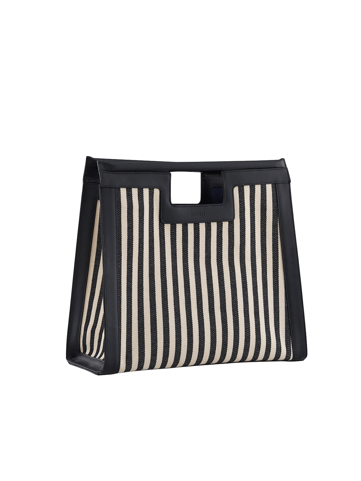 Maya Beach Bag Navy in Black made by Maven Bag