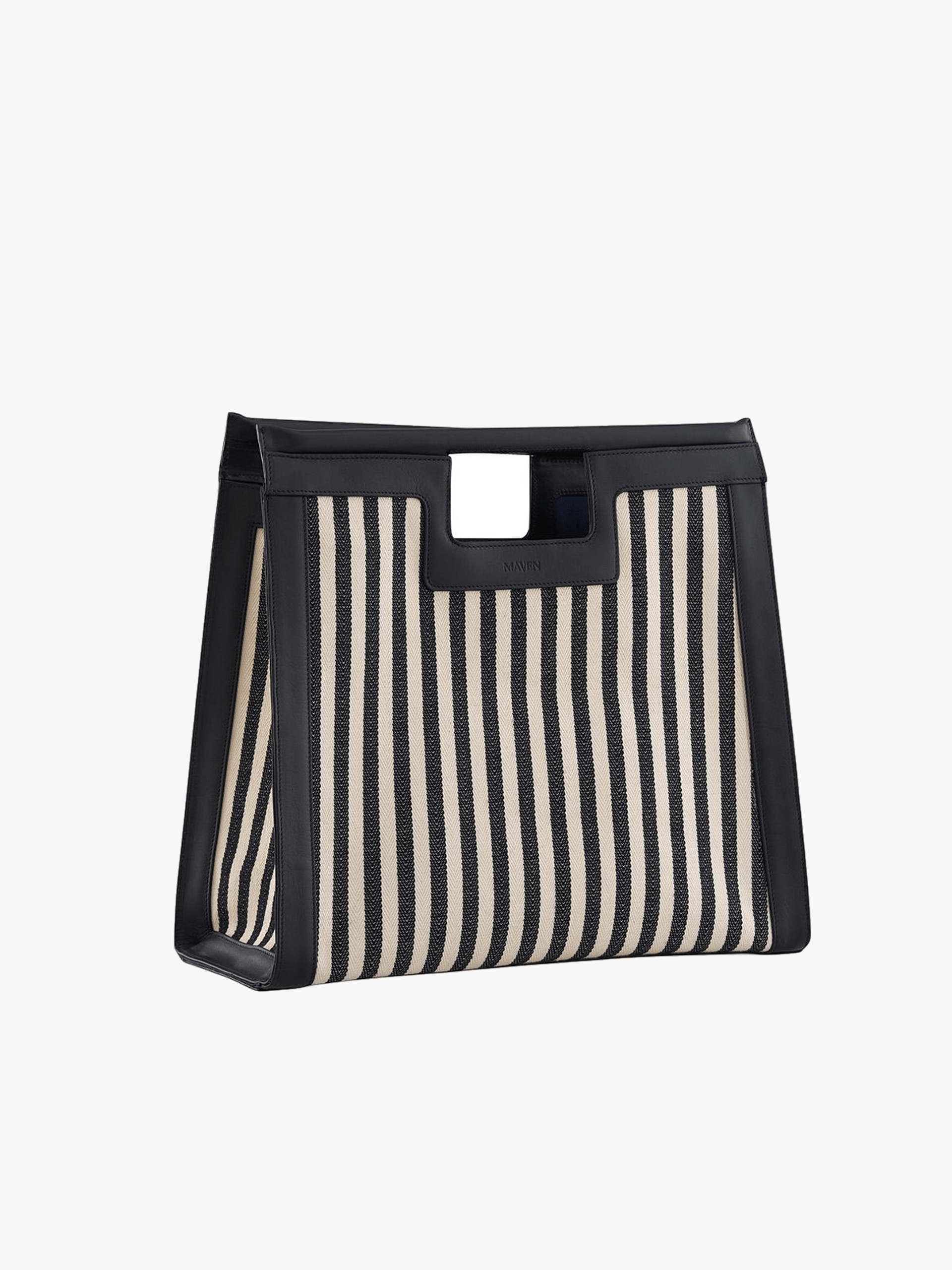 Maya Beach Bag Navy in Black made by Maven Bag