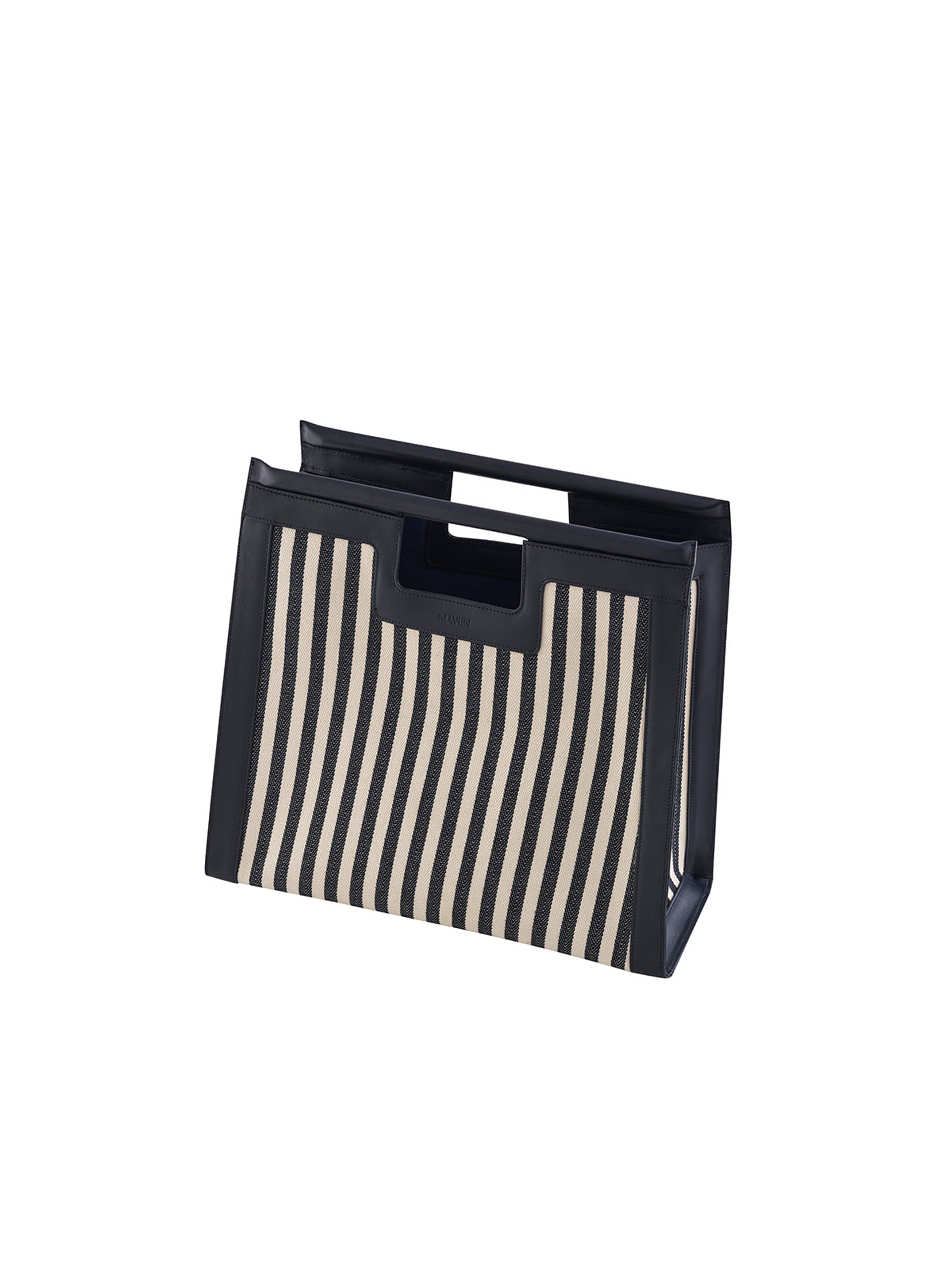 Maya Beach Bag Navy in Black made by Maven Bag