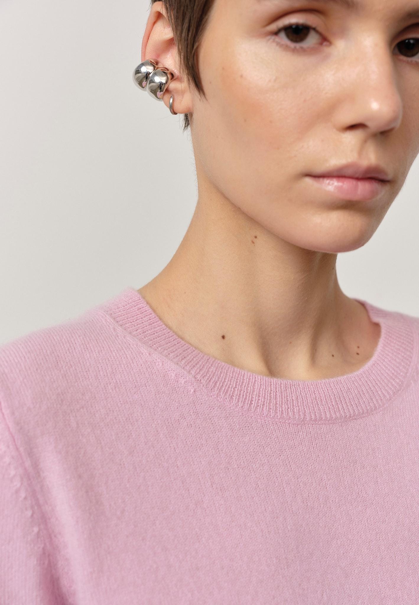 Therese Knit Blouse - Bubblegum made by HERSKIND