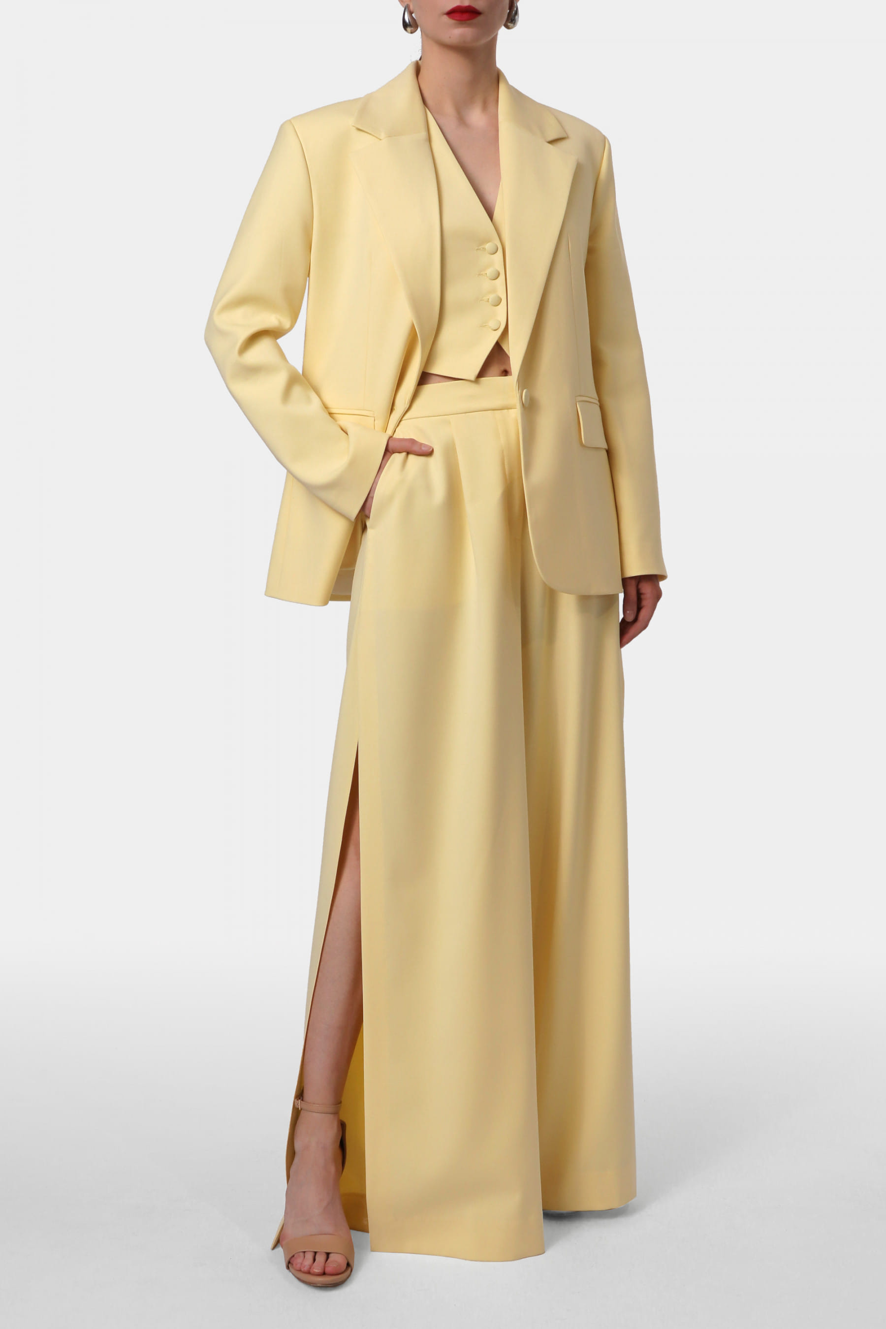 Blazer Tatiana Butter Yellow made by HALEWSKI