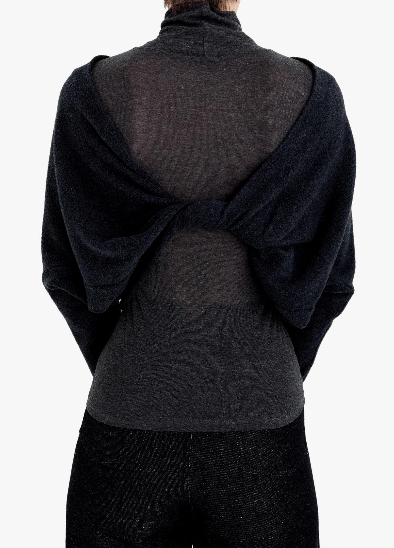 FLEECE REVERSIBLE TWISTED TOP made by YIBRI