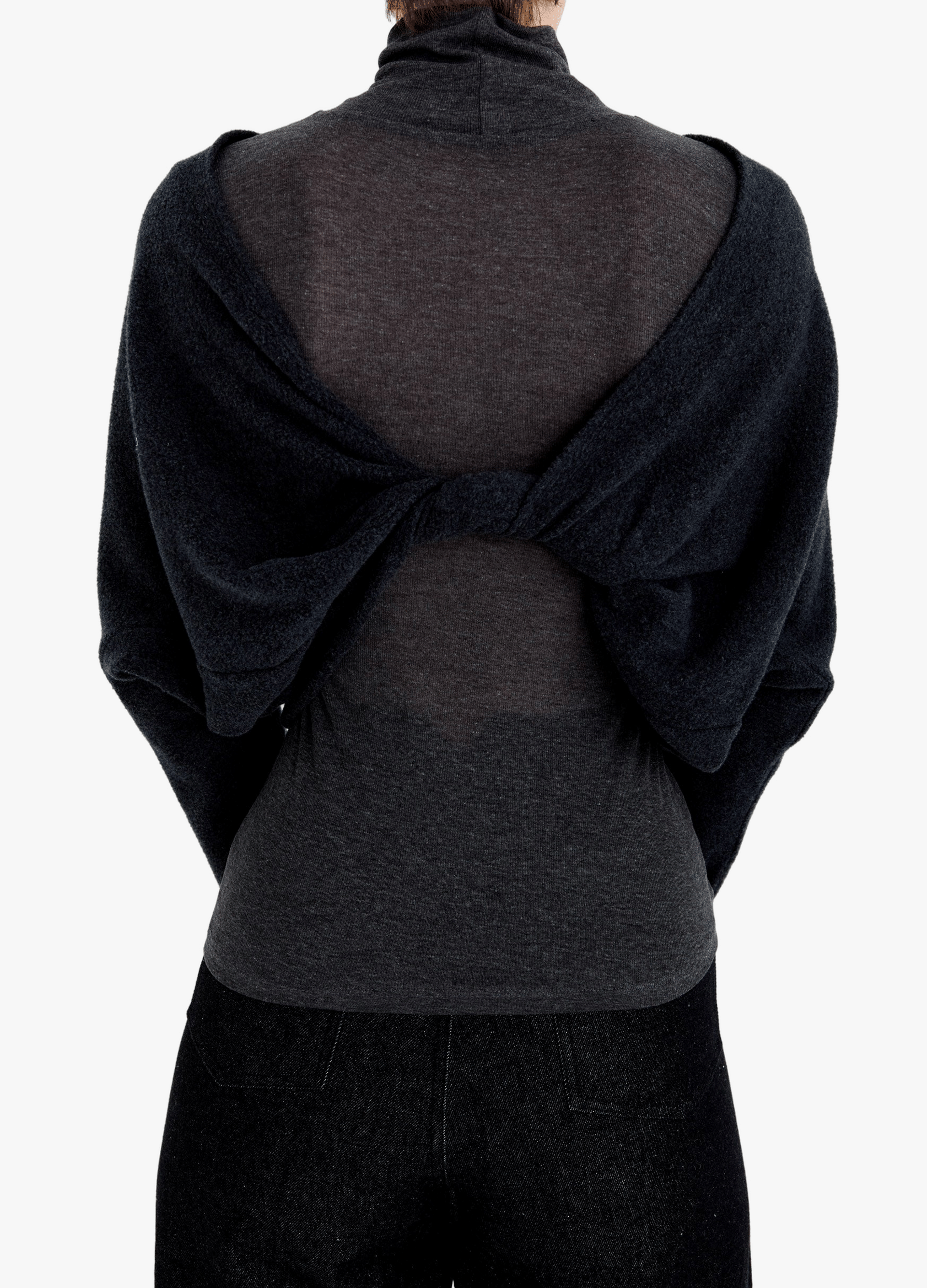 FLEECE REVERSIBLE TWISTED TOP made by YIBRI