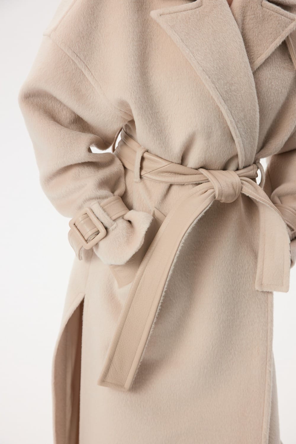 Long Alpaca Coat made by YAVORSKA