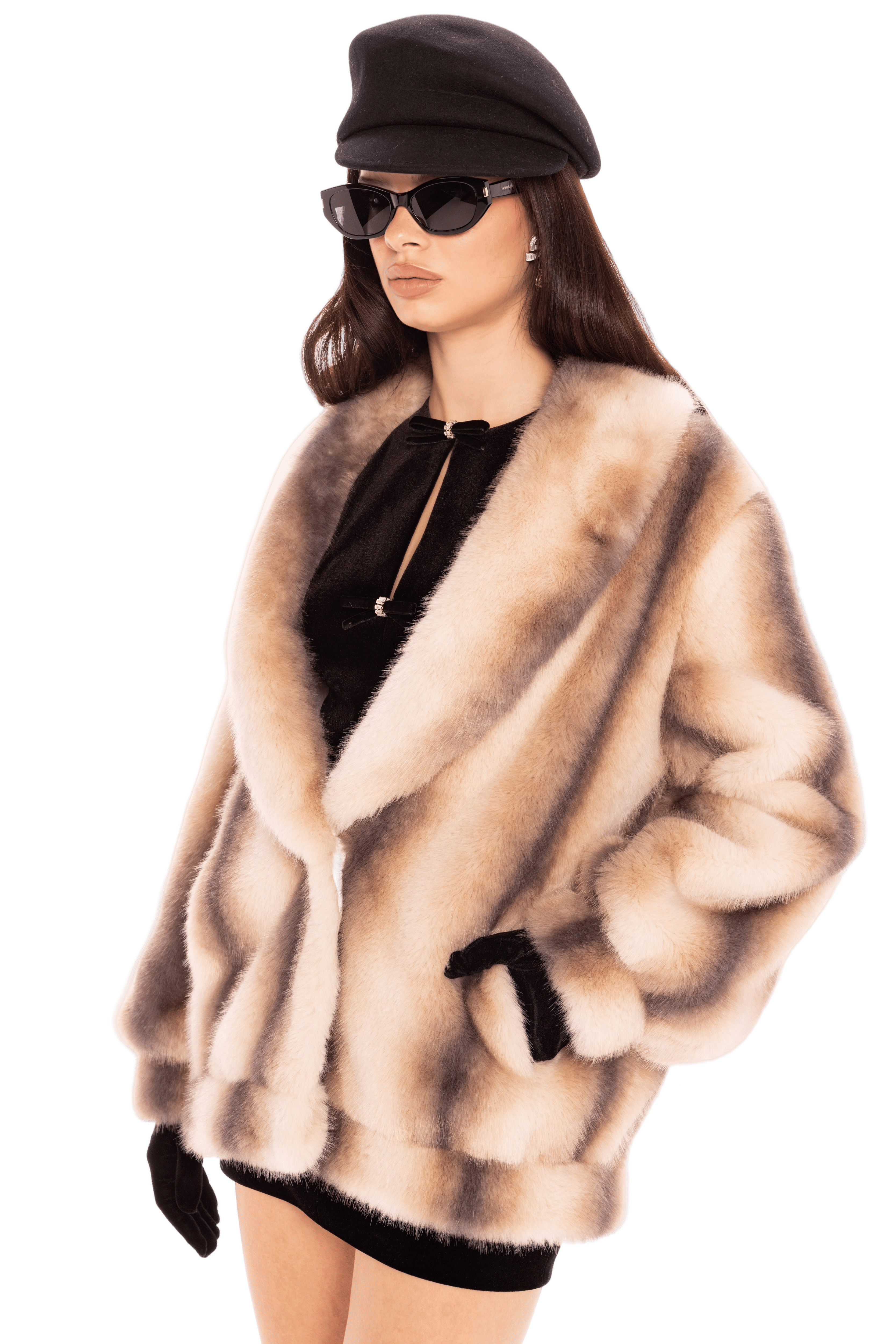 Bianca Faux Fur Coat made by Nana Jacqueline