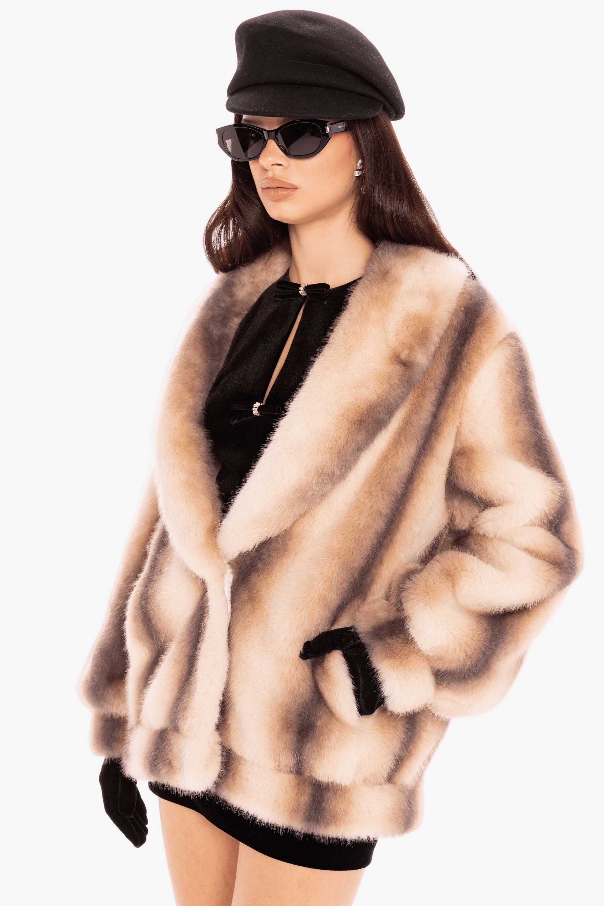 Bianca Faux Fur Coat made by Nana Jacqueline