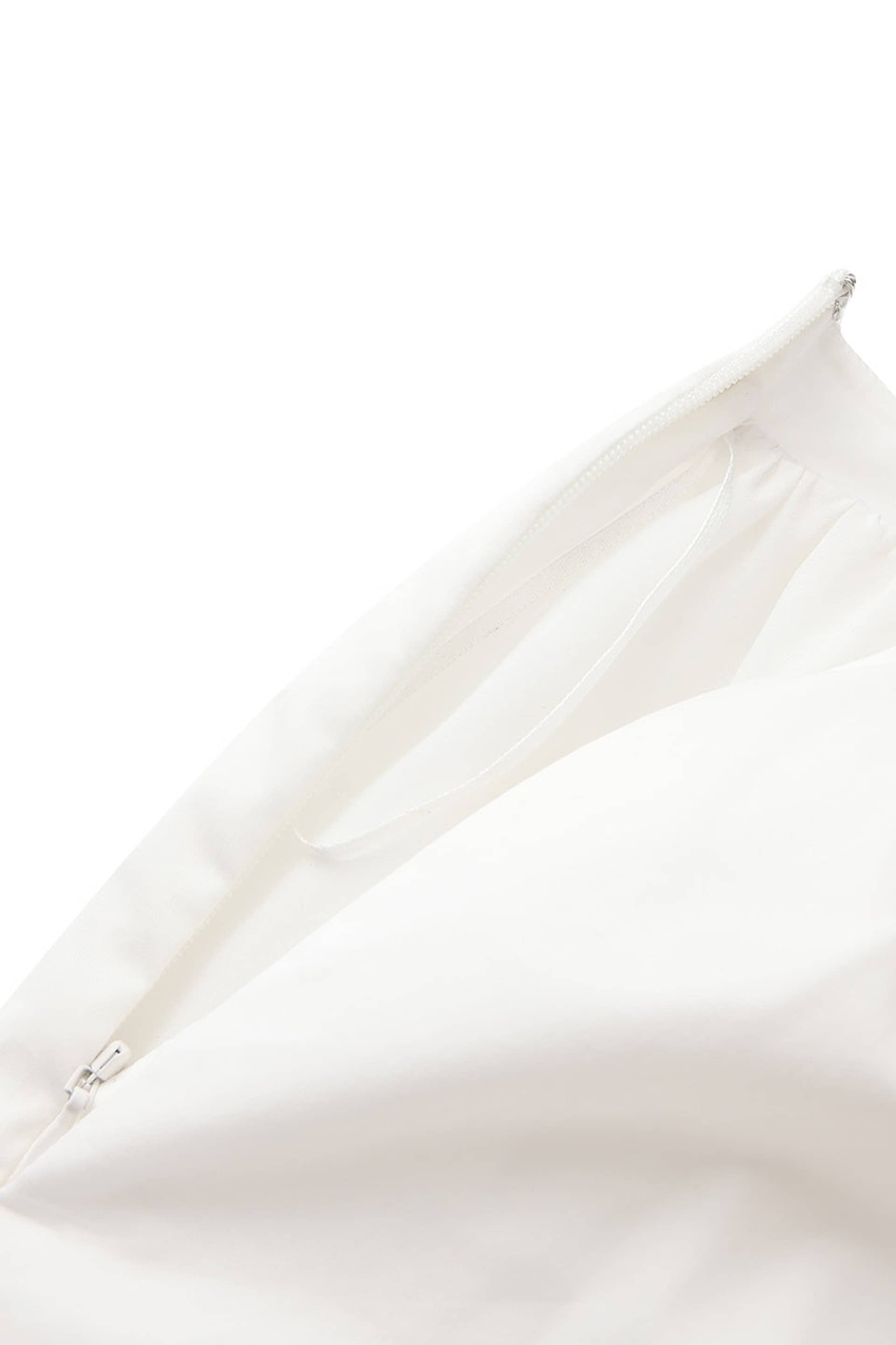 Claudine High-Waist A-Line White Midi Skirt made by Nana Jacqueline