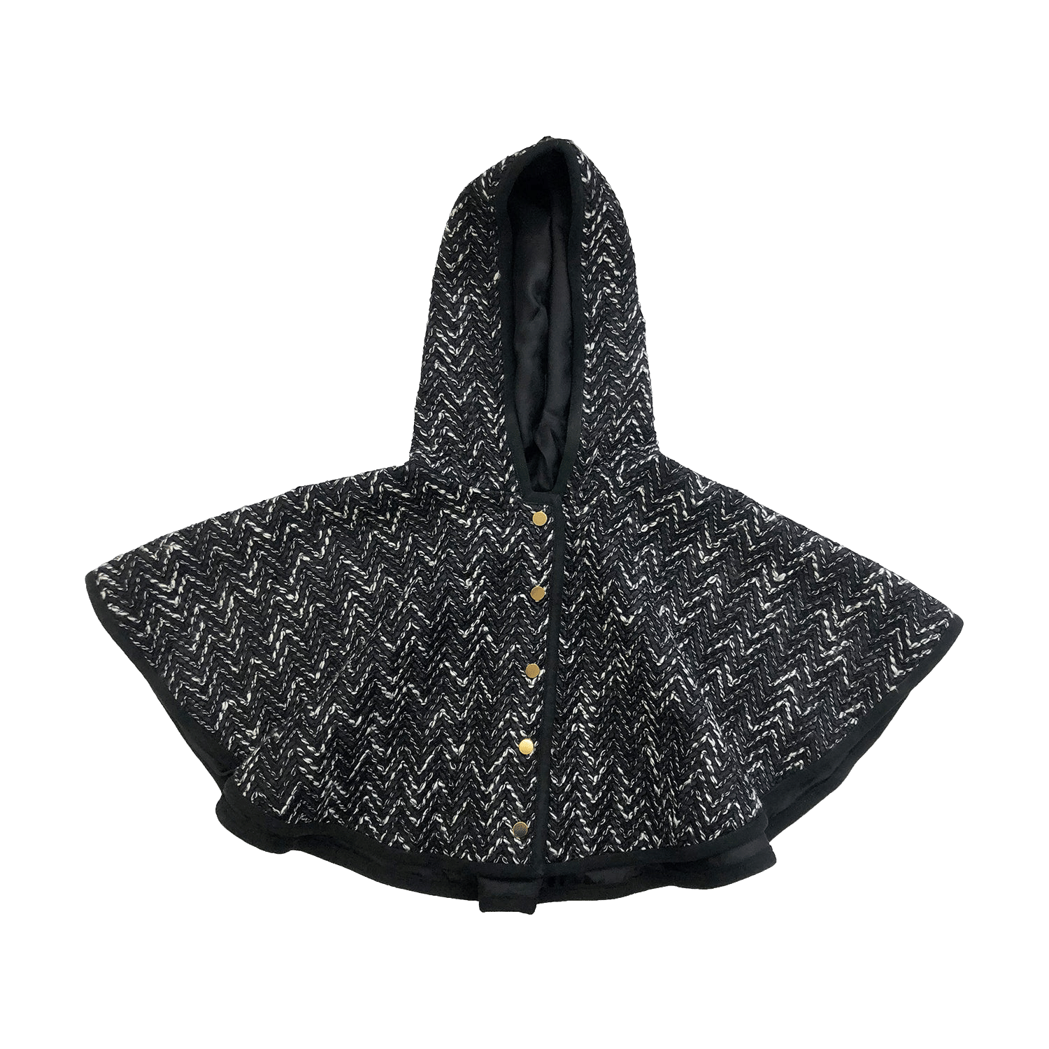 Sameera Cape Jacket - Black made by SEMSEM