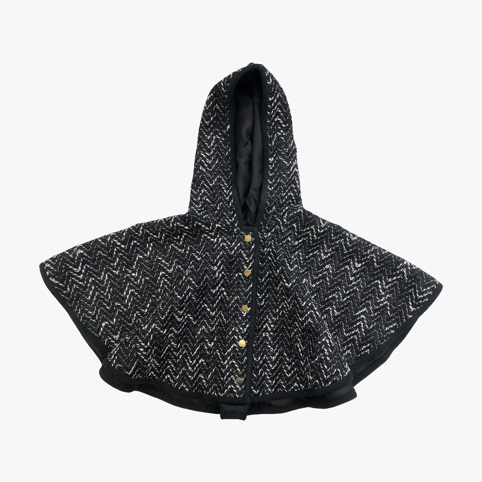 Sameera Cape Jacket - Black made by SEMSEM