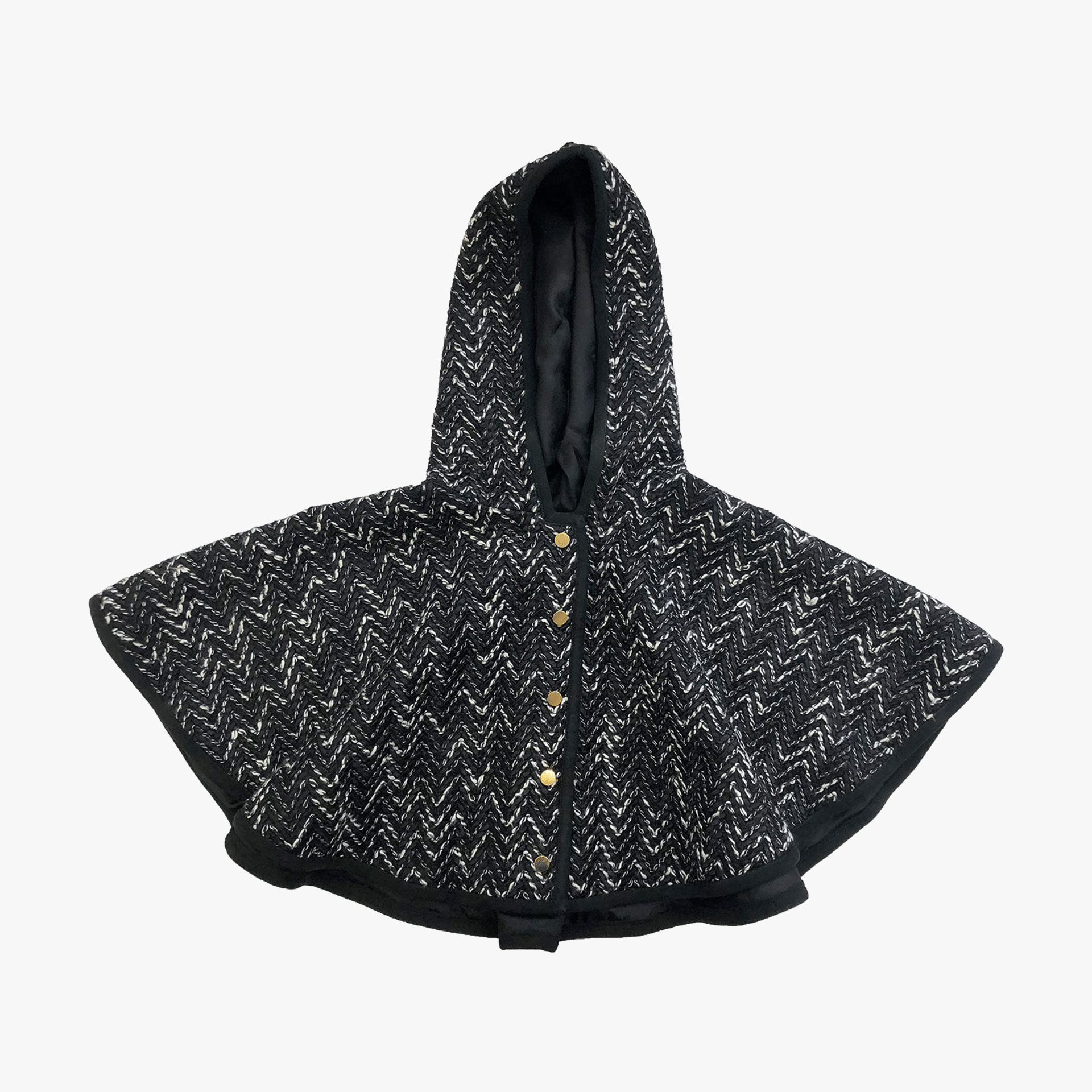 Sameera Cape Jacket - Black made by SEMSEM