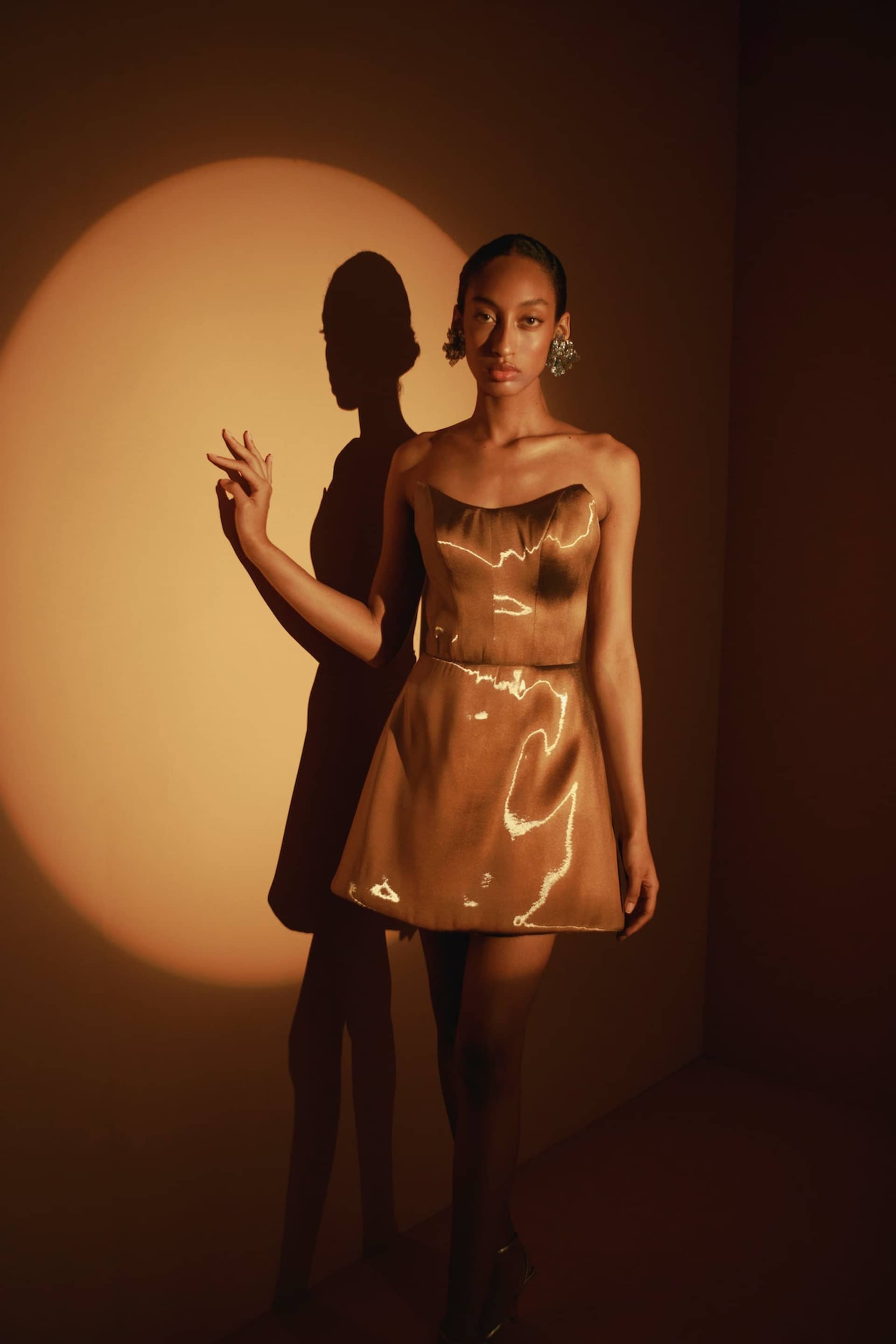 Liquid Glacier Mini Dress made by Francesca Miranda