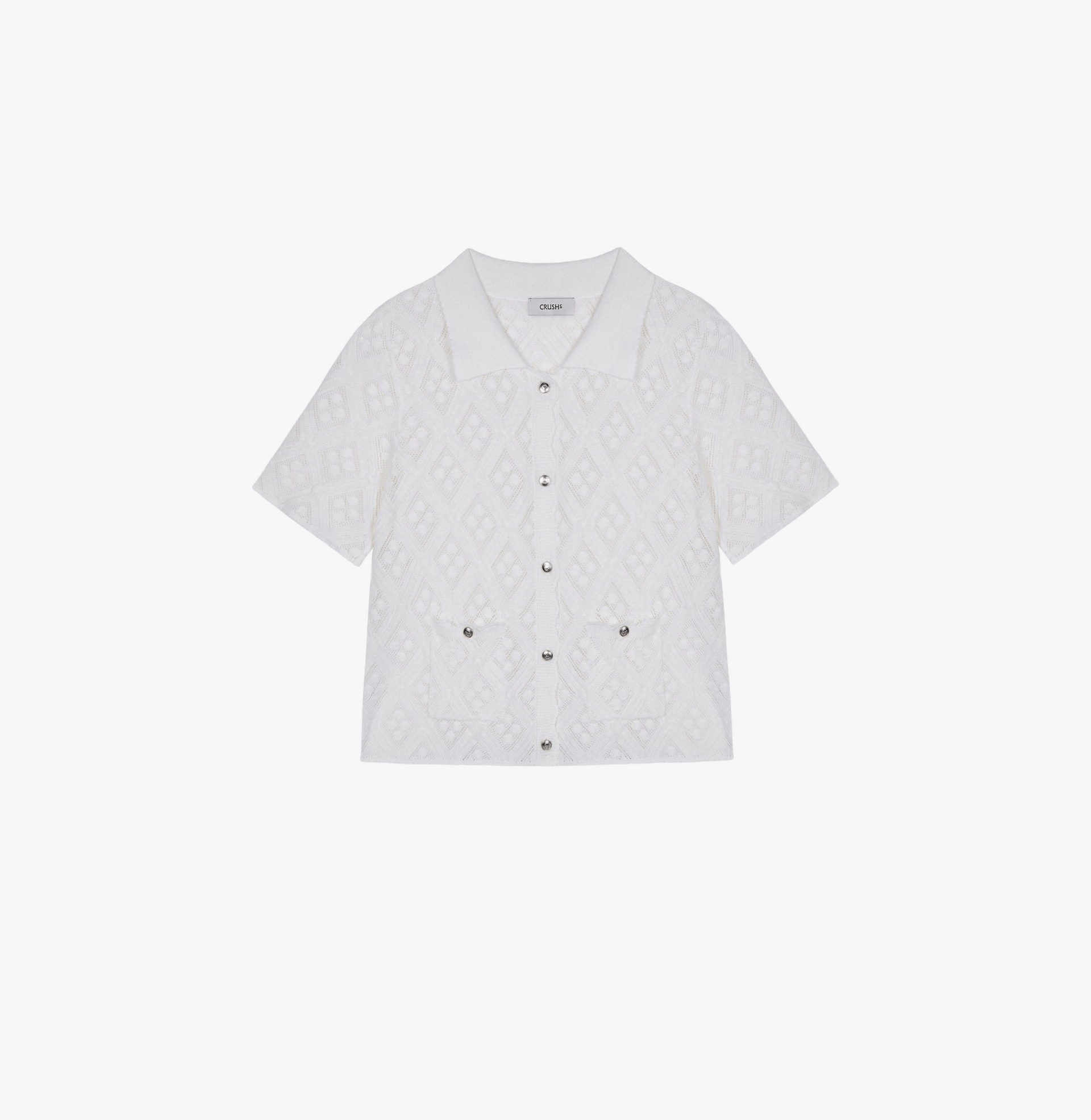 DIAMOND POINTELLE SHIRT made by CRUSH Collection