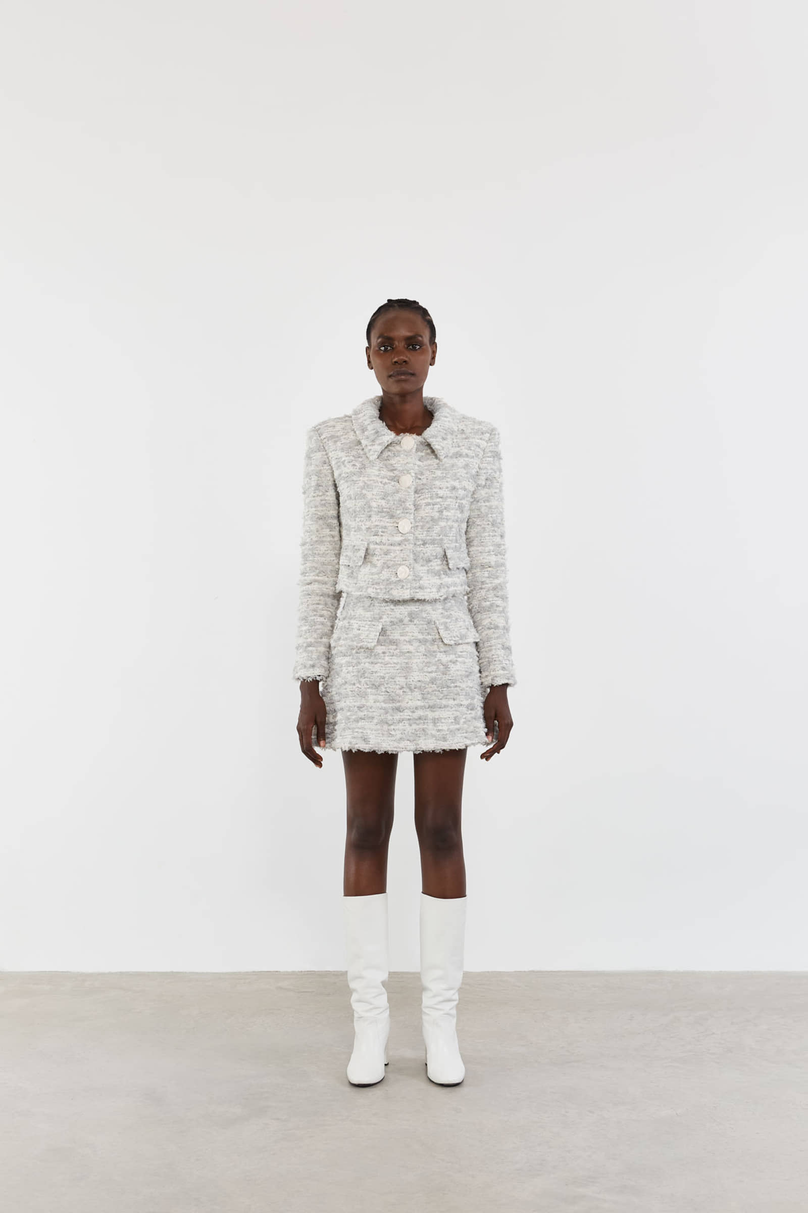 Soft Ice Tweed Jacket made by Vestiaire d'un Oiseau Libre